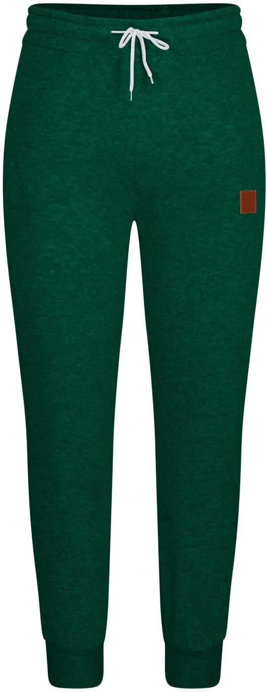 Heavyweight Cotton Cargo Sweatpants for Men Baggy Elastic Waist Drawstring Workout Jogger Pant Pockets Casual Trouser