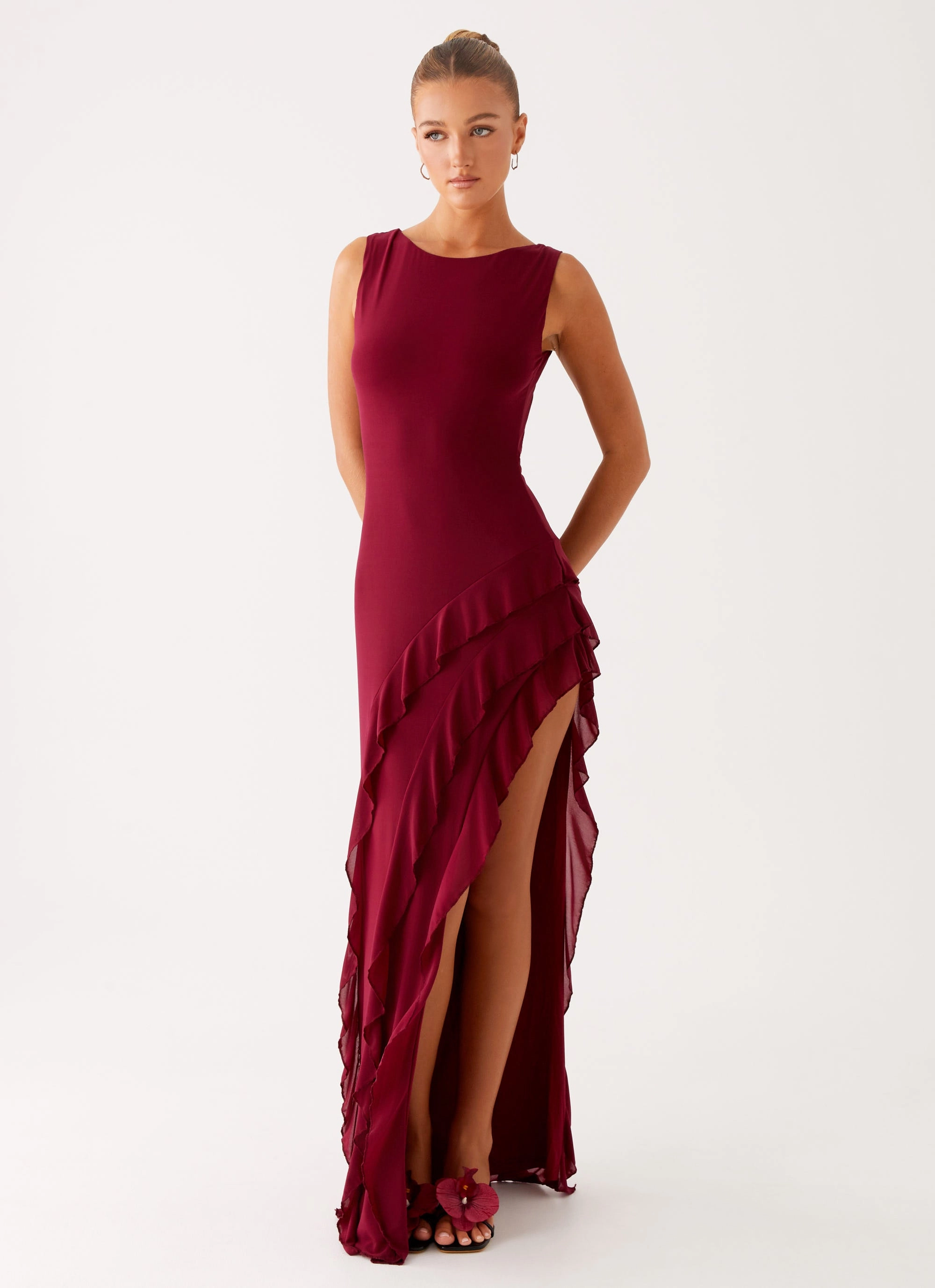 Timeless Shape Hendrix Maxi Dress - Raspberry Wine