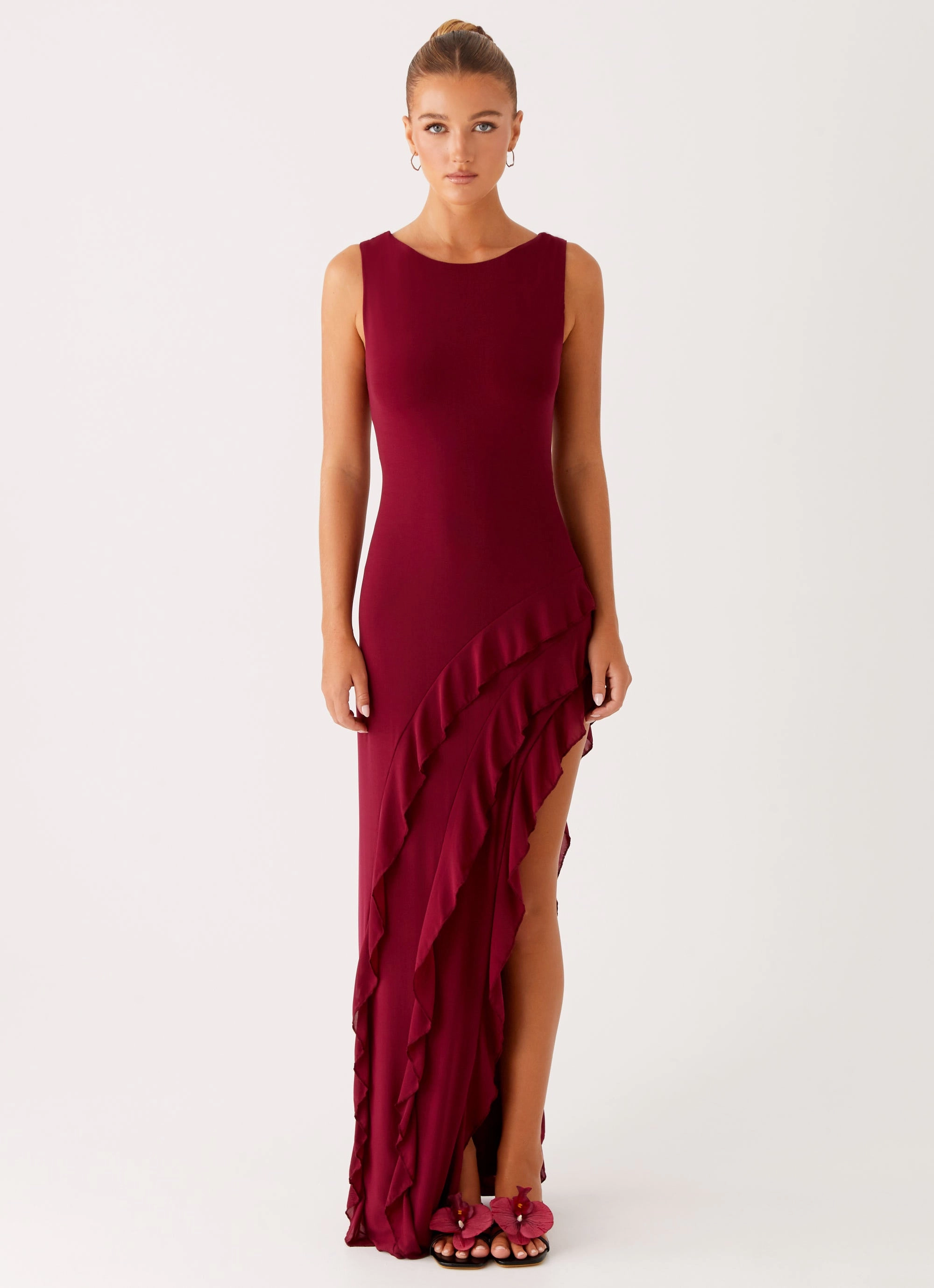 Hendrix Maxi Dress - Raspberry Wine Family Vibe