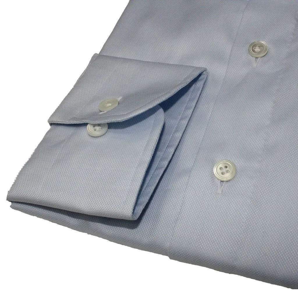 HENRY SARTORIAL X 100 HANDS Single Cuff Tailored Fit Oxford Shirt LIGHT BLUE
