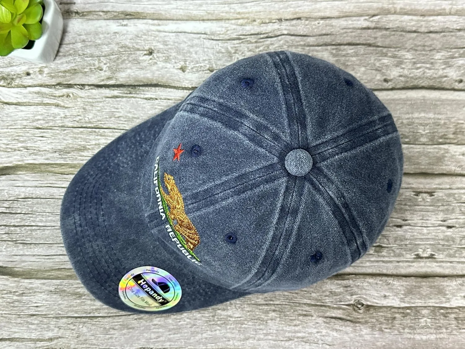 Hepandy Embroidered California Bear Hats