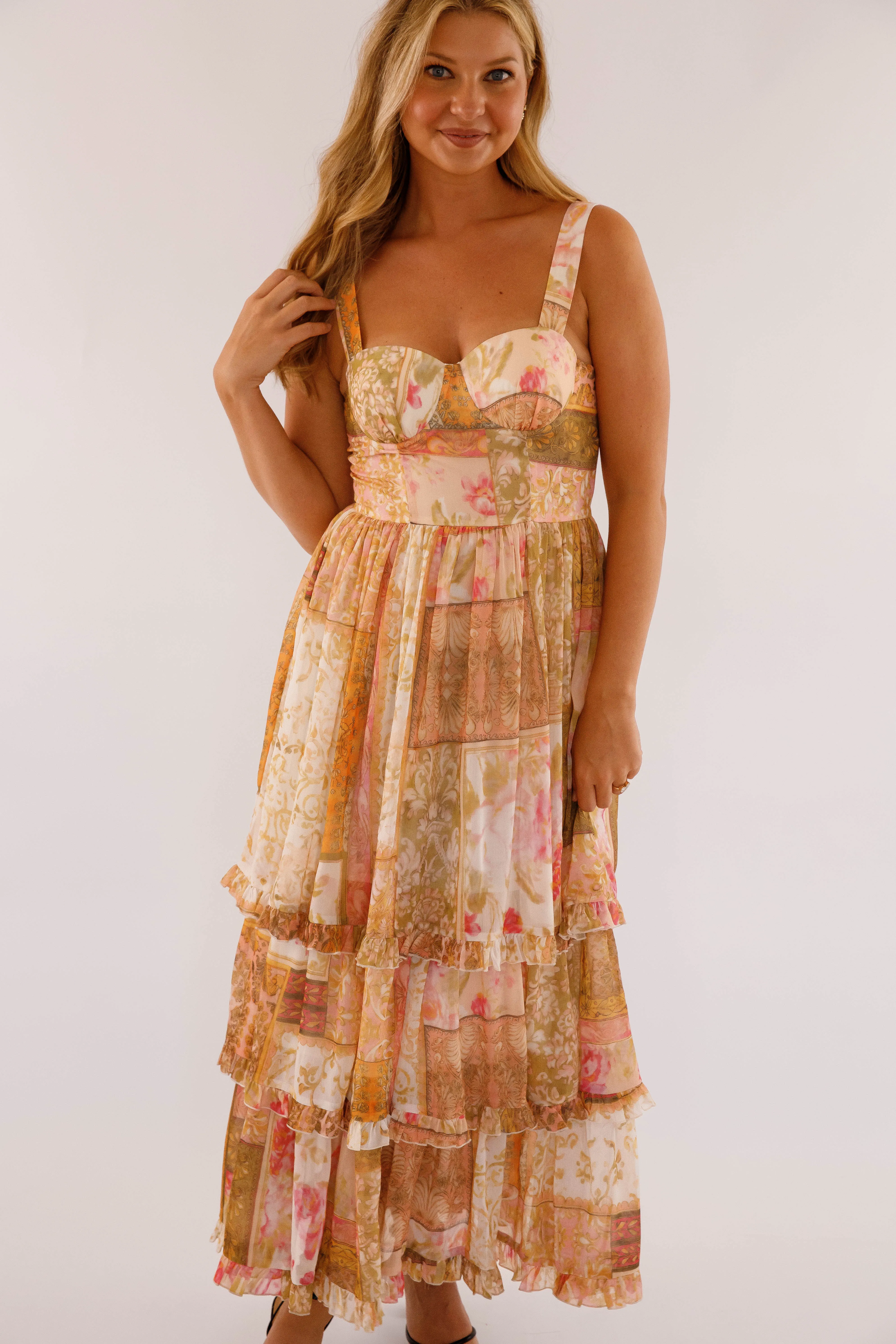 Dressed For Drama Maxi Dress Smile Feel Office Layer