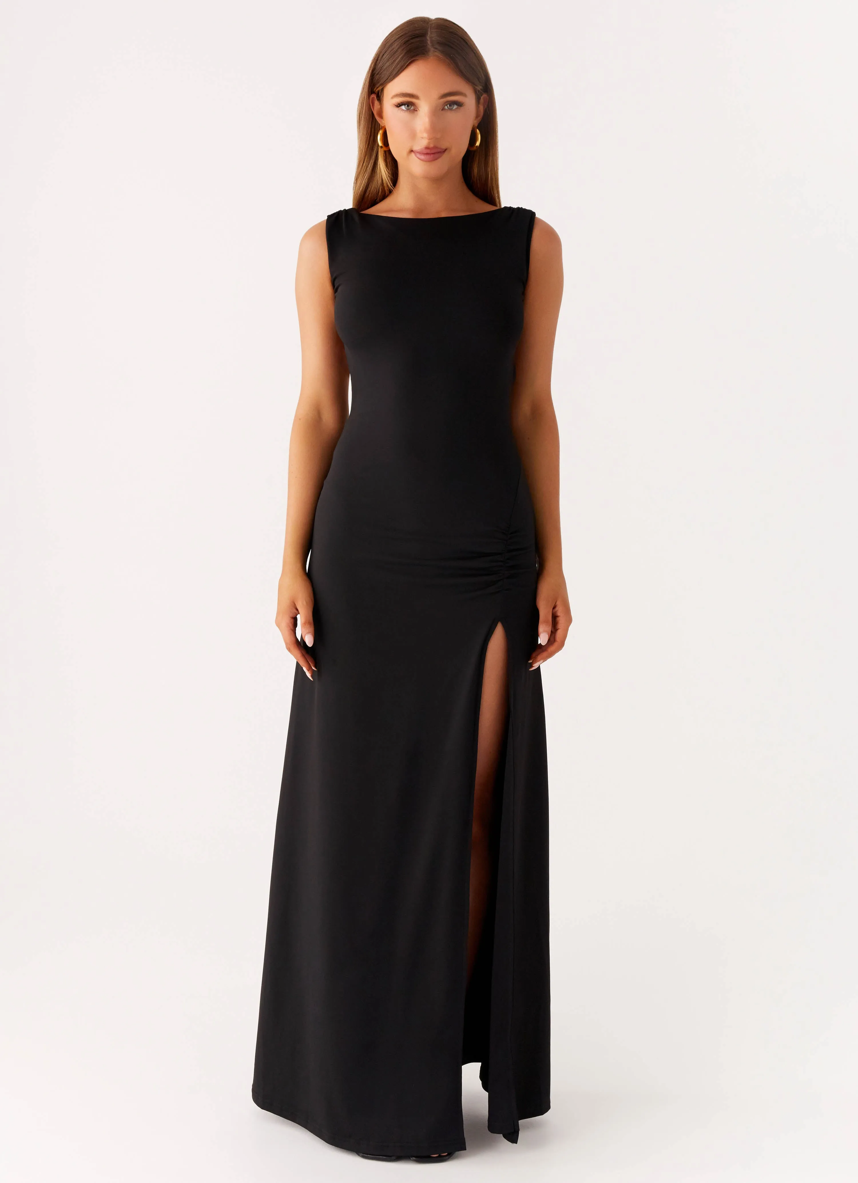 Soft Tone Phianne Maxi Dress - Black