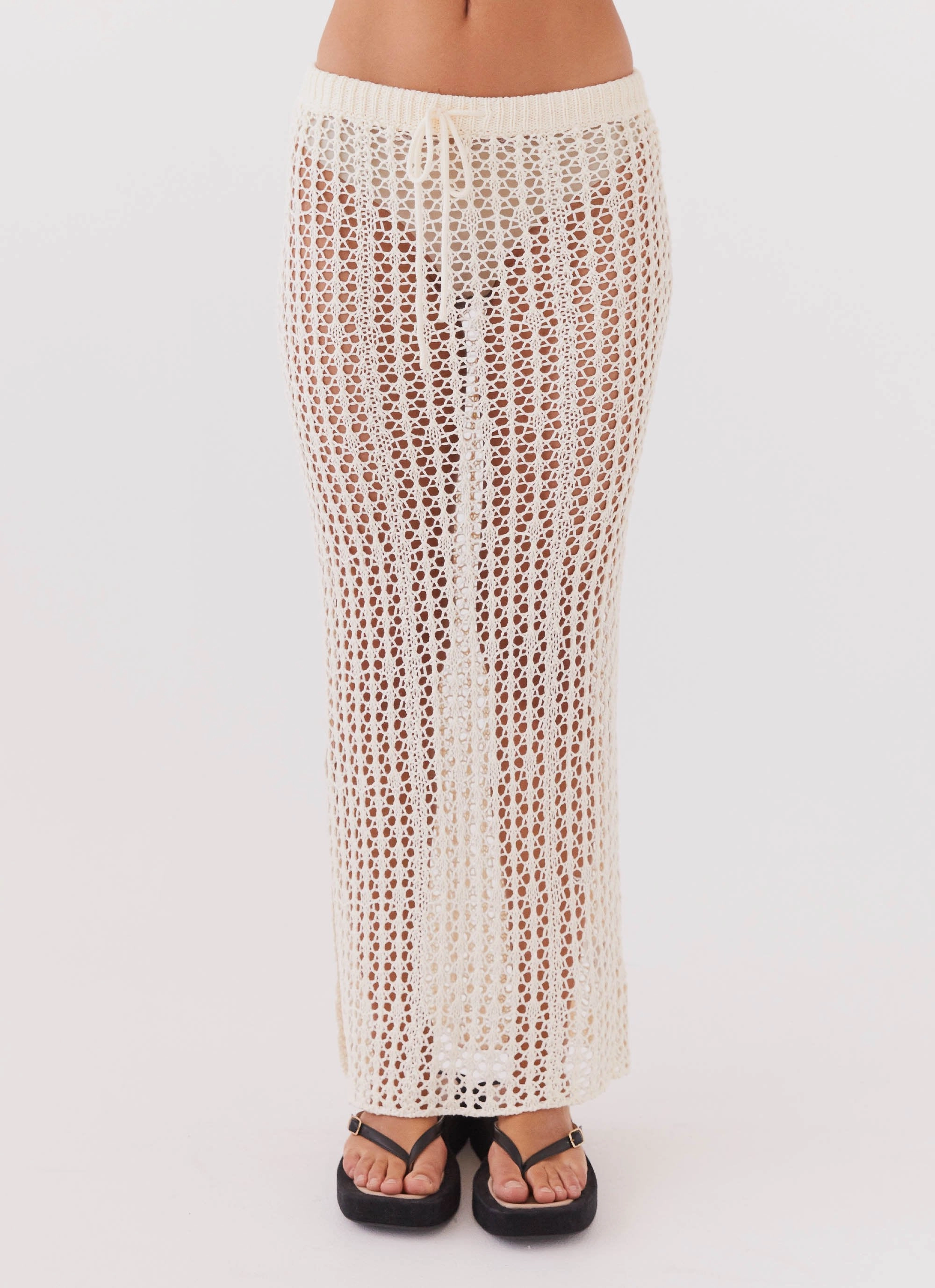 Rosalina Crochet Maxi Skirt - Natural Advanced Wickability System City Layer Style
