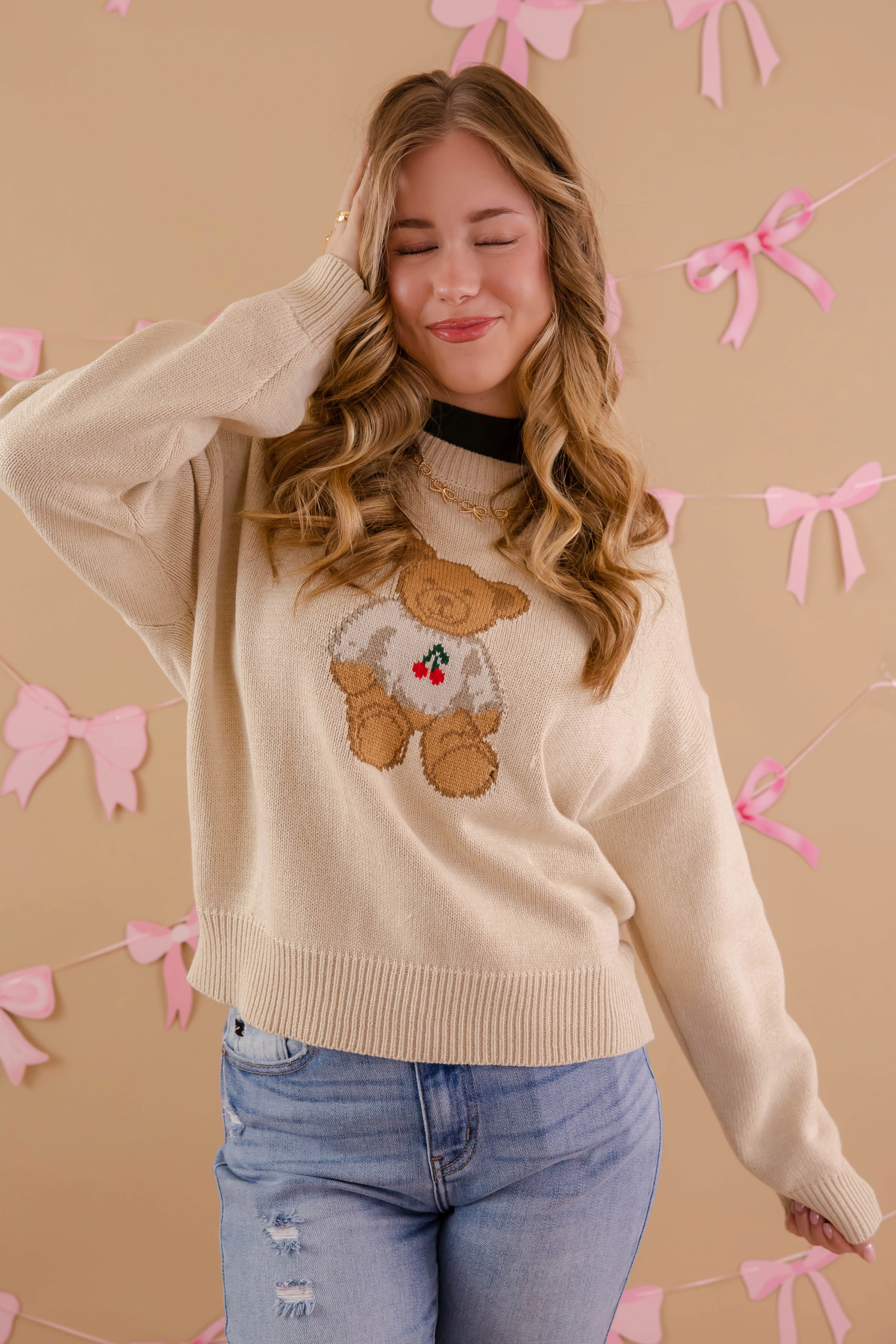 My Reassurance Sweater-Mocha Ergonomic Shoulder Cut