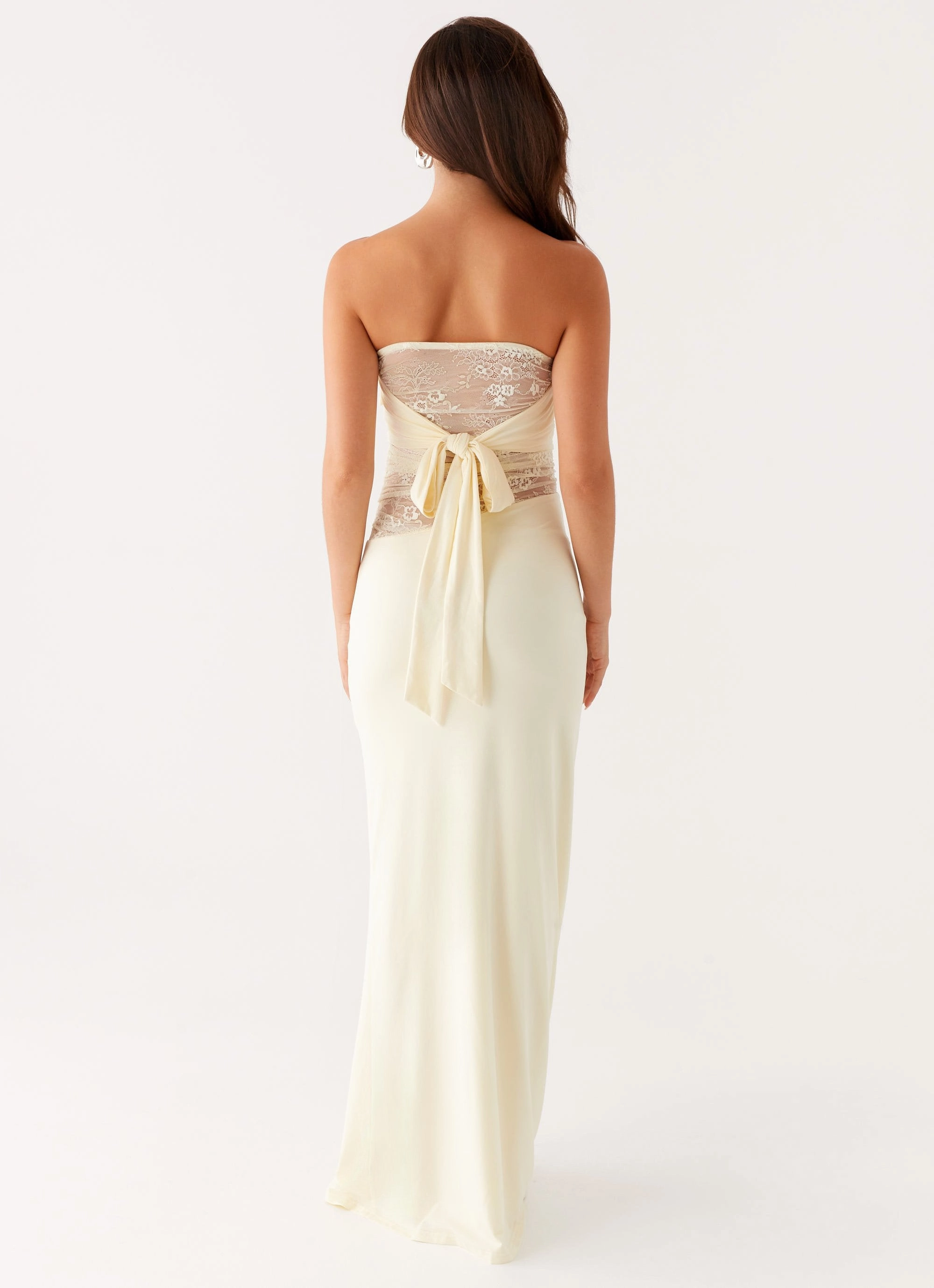 Sweet Energy Strapless Maxi Dress - Yellow Effortless Style