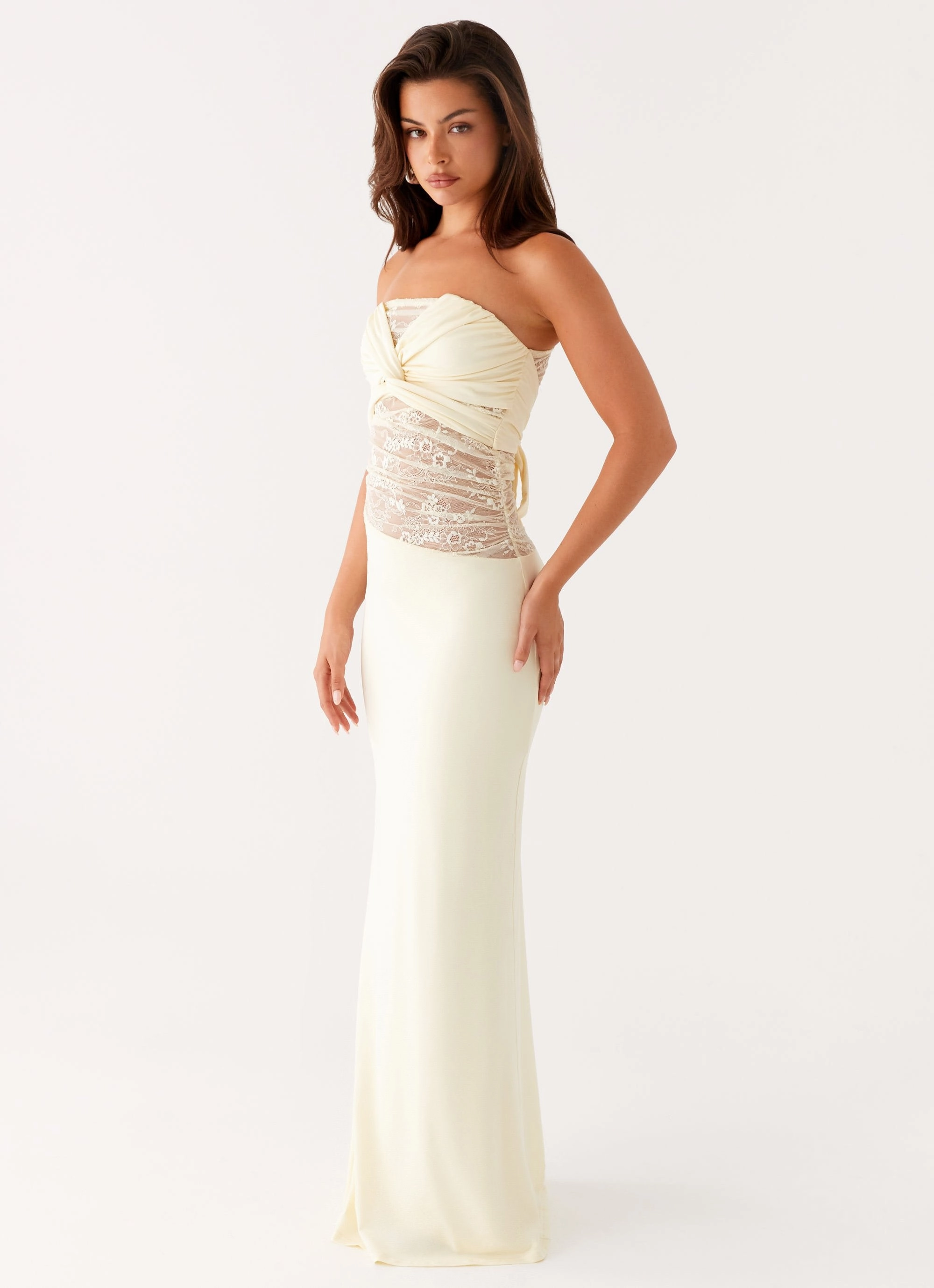 Sweet Energy Strapless Maxi Dress - Yellow Chill Style
