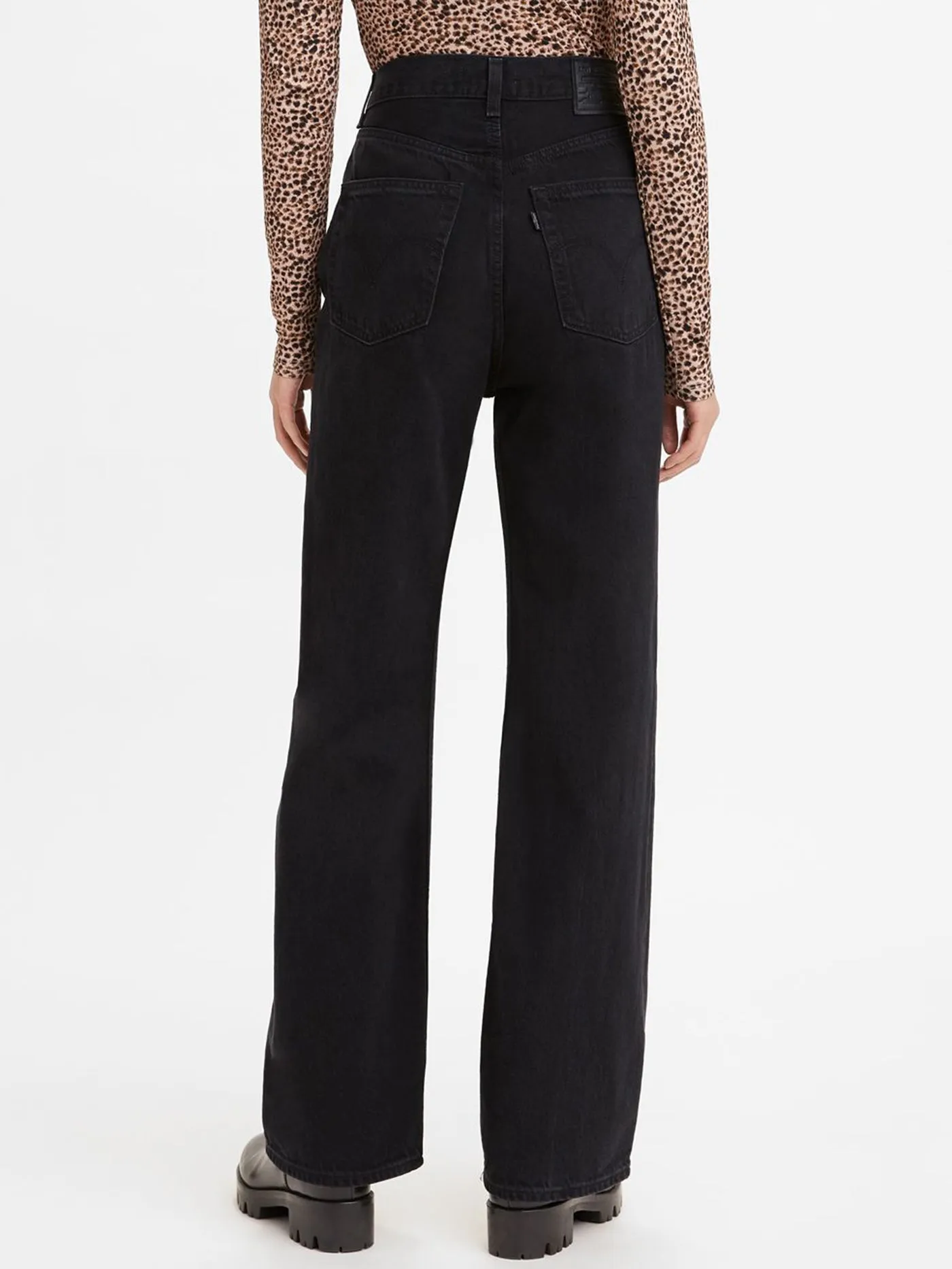 High Loose Relaxed Straight Fit Jeans