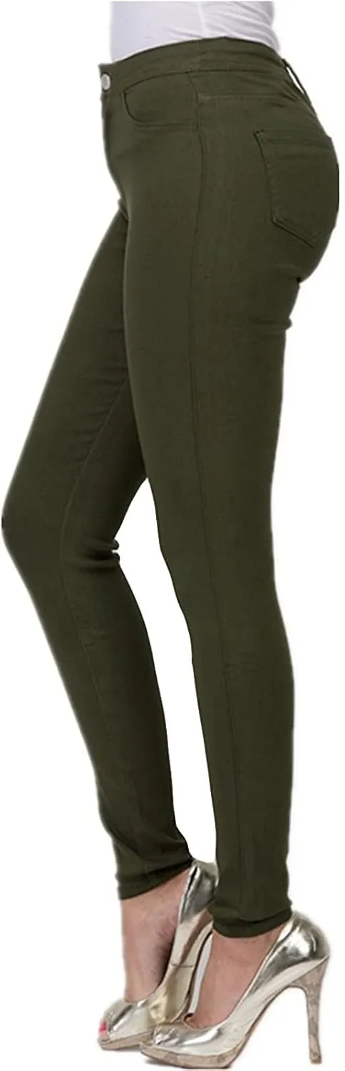 High Wasisted Denim Jeans for Women Boyfriend Straight Leg Skinny Stretch Waist Jeans Loose Fit Jeans Pull-On Leggings