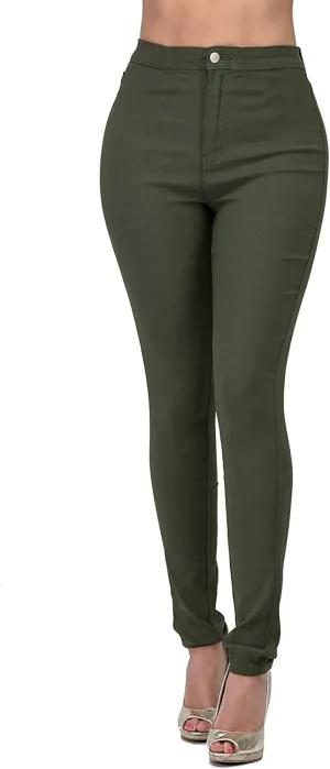 High Wasisted Denim Jeans for Women Boyfriend Straight Leg Skinny Stretch Waist Jeans Loose Fit Jeans Pull-On Leggings