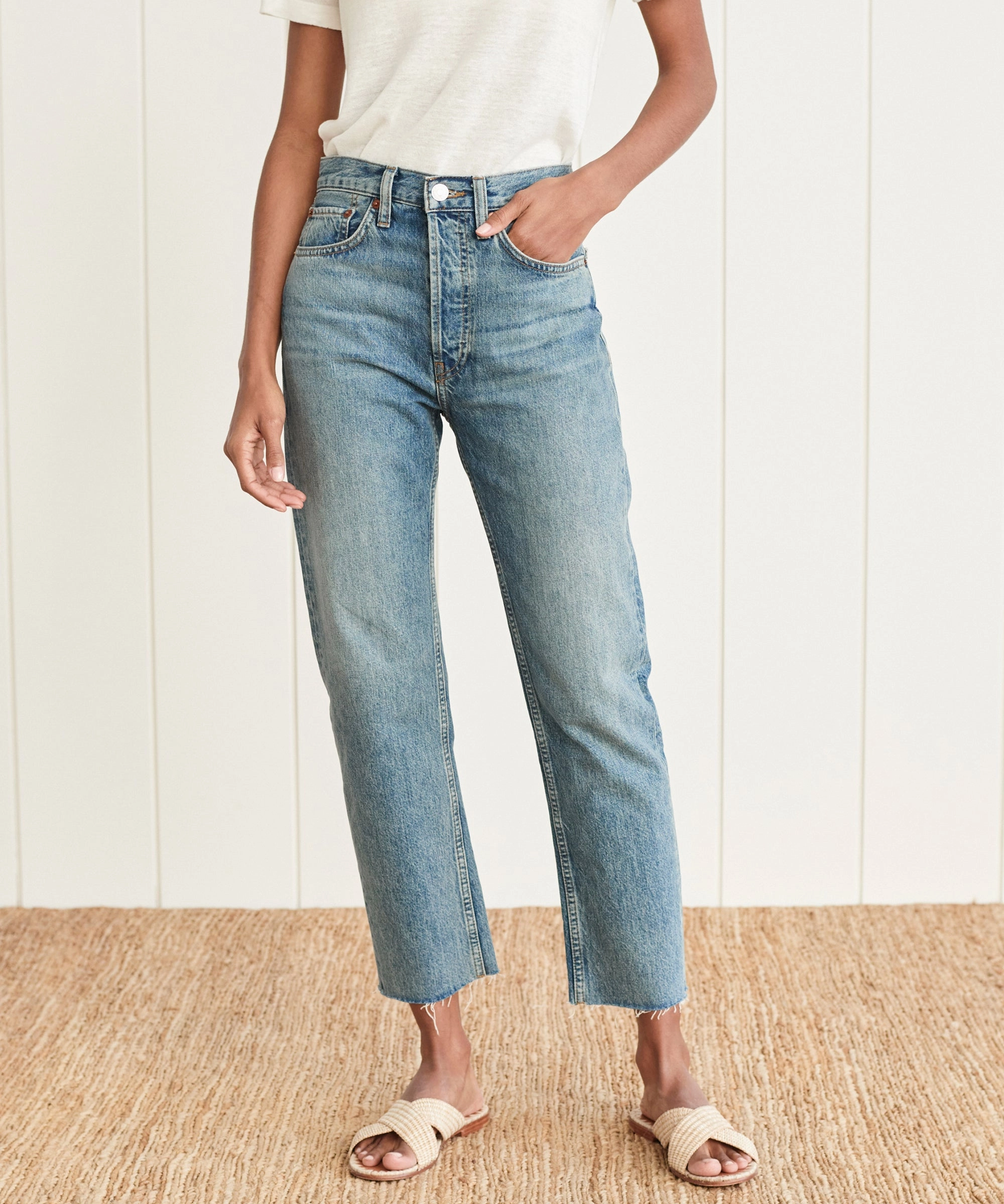 Adaptable Fit All Occasion High Rise Stove Pipe Jean