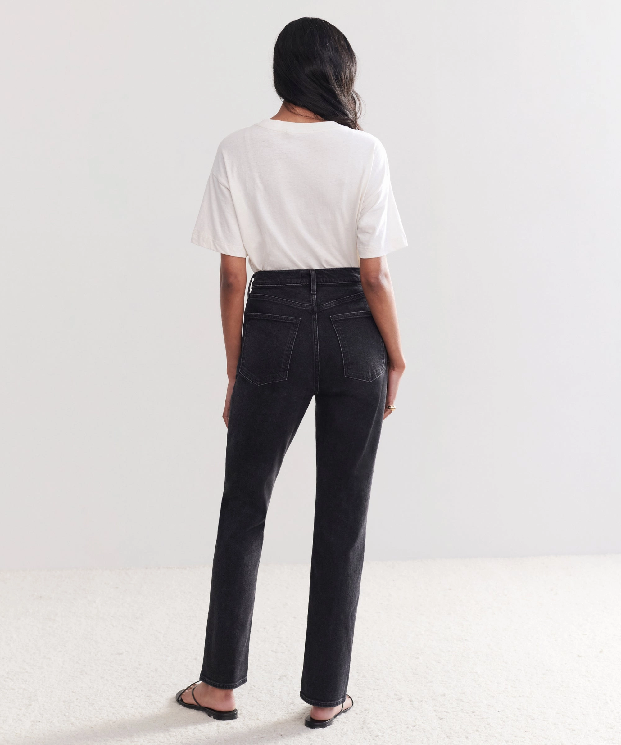 High Rise Stovepipe Jean Versatile Wear