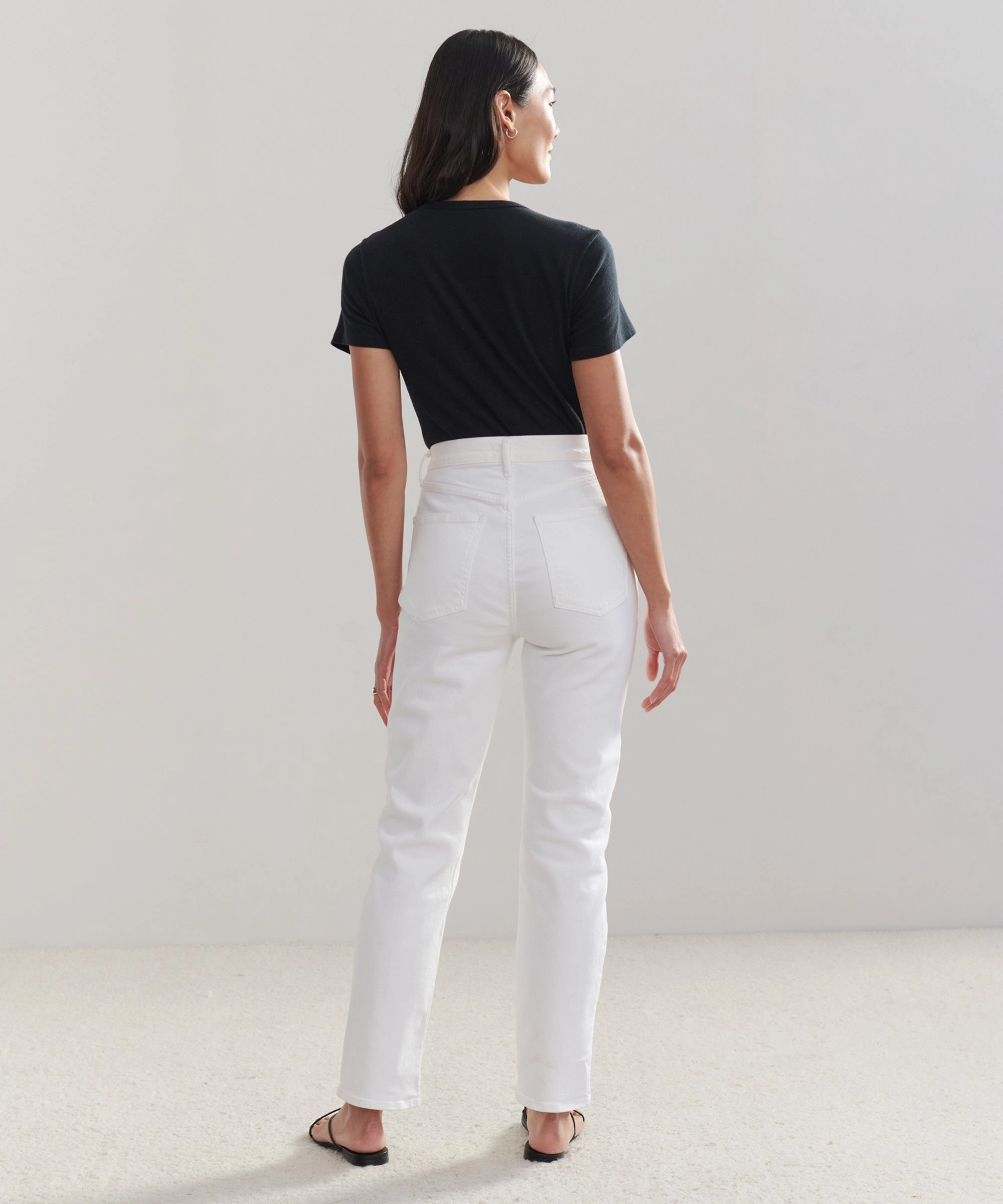 Built-in shorts Chafe Free High Rise Stovepipe Jean