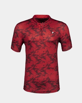 Durable Reinforced Elbows Red Splatter Blade Polo