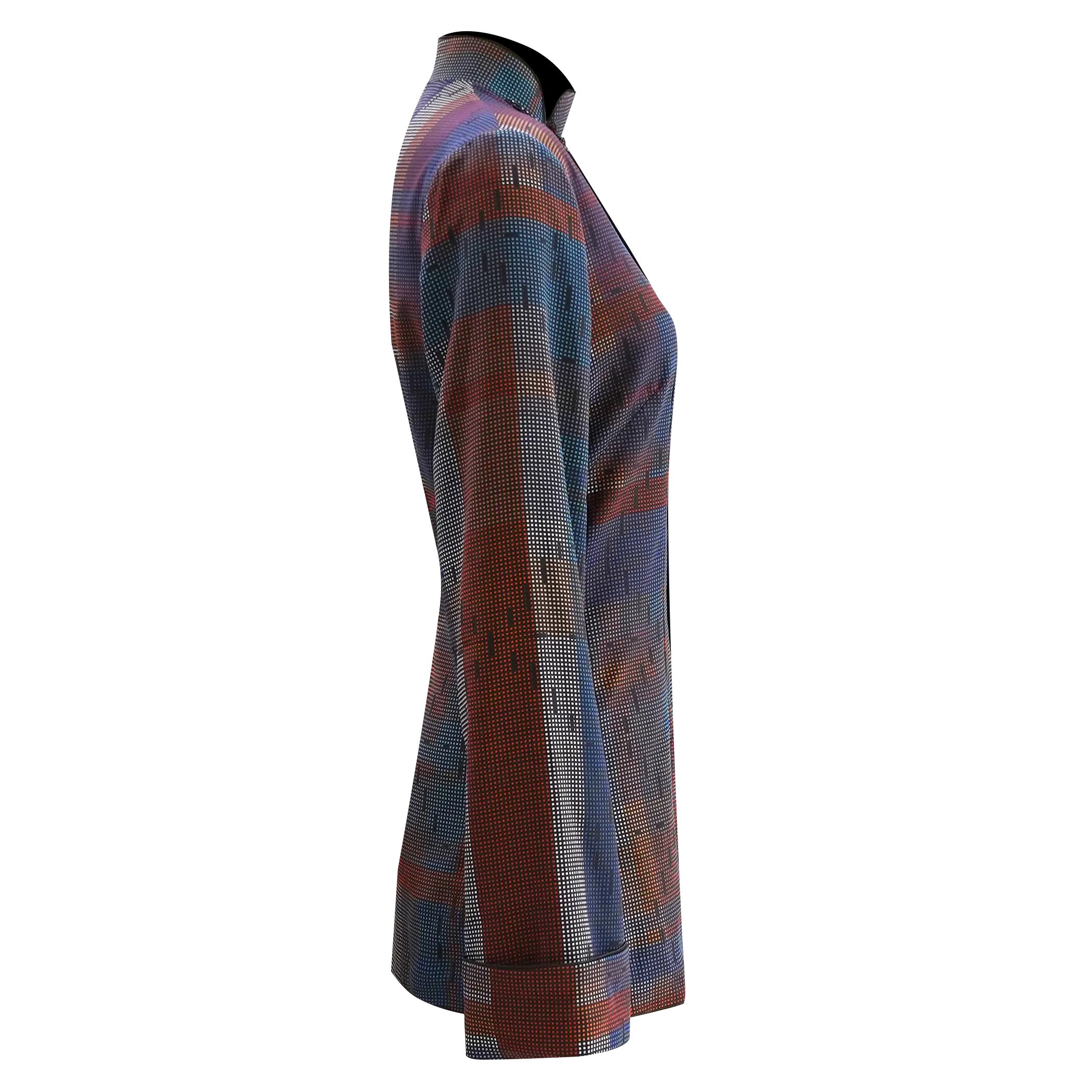 【HK SPIRIT】100% Silk Mini Tang Jacket (slanted front Opening)