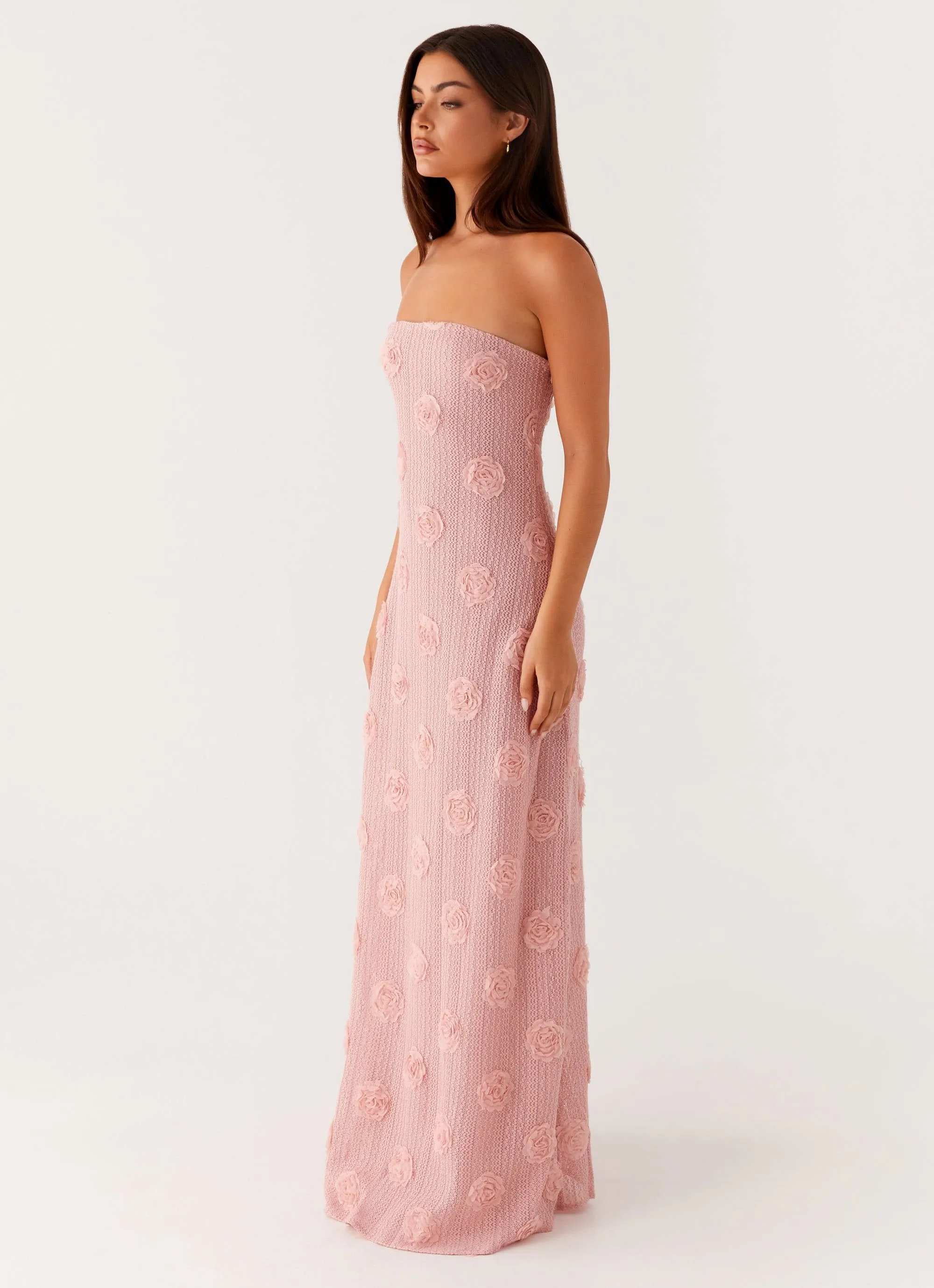 Self Power Air Layer Holly Maxi Dress - Pink