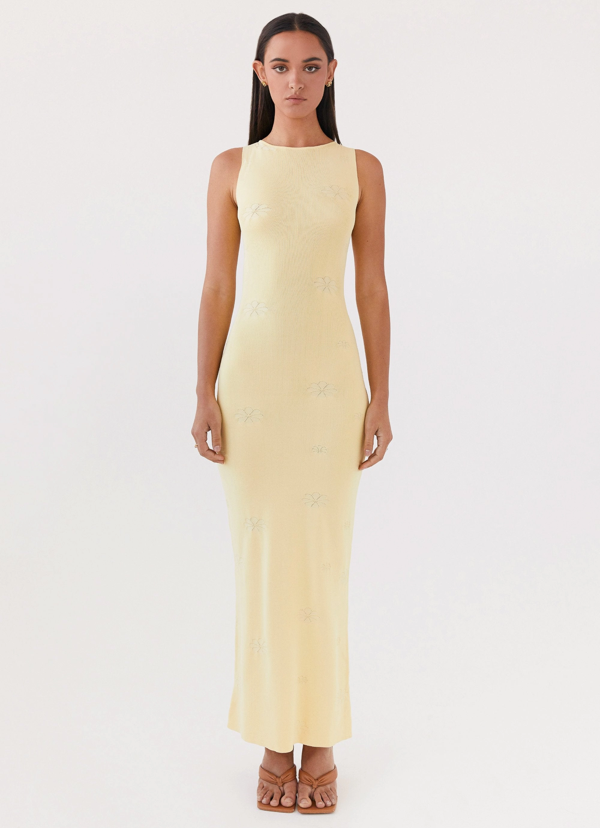 Day Ready Holly Knit Maxi Dress - Yellow