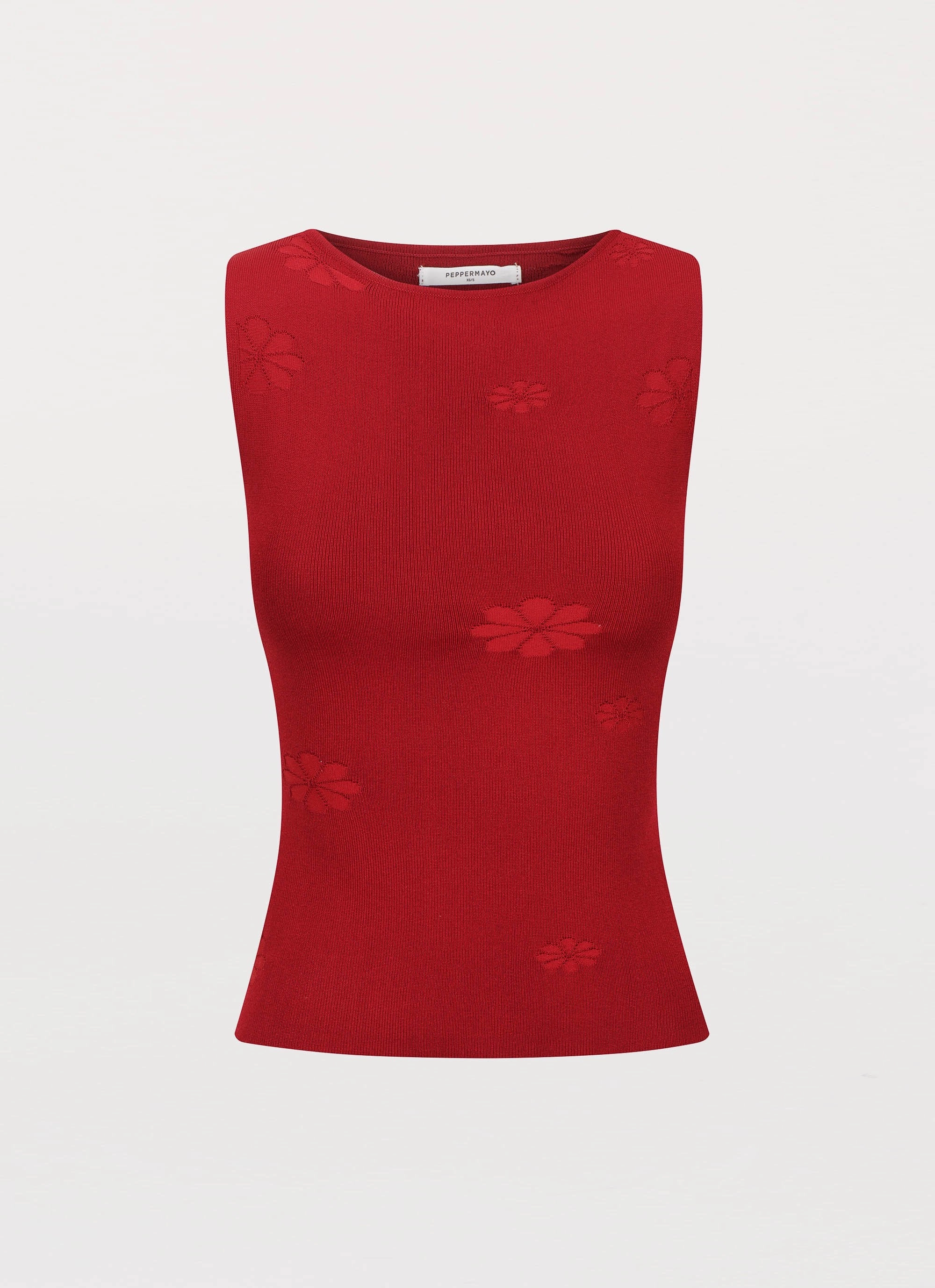 QuickRelease Reinforced Shoulders Holly Knit Tank - Rouge Red