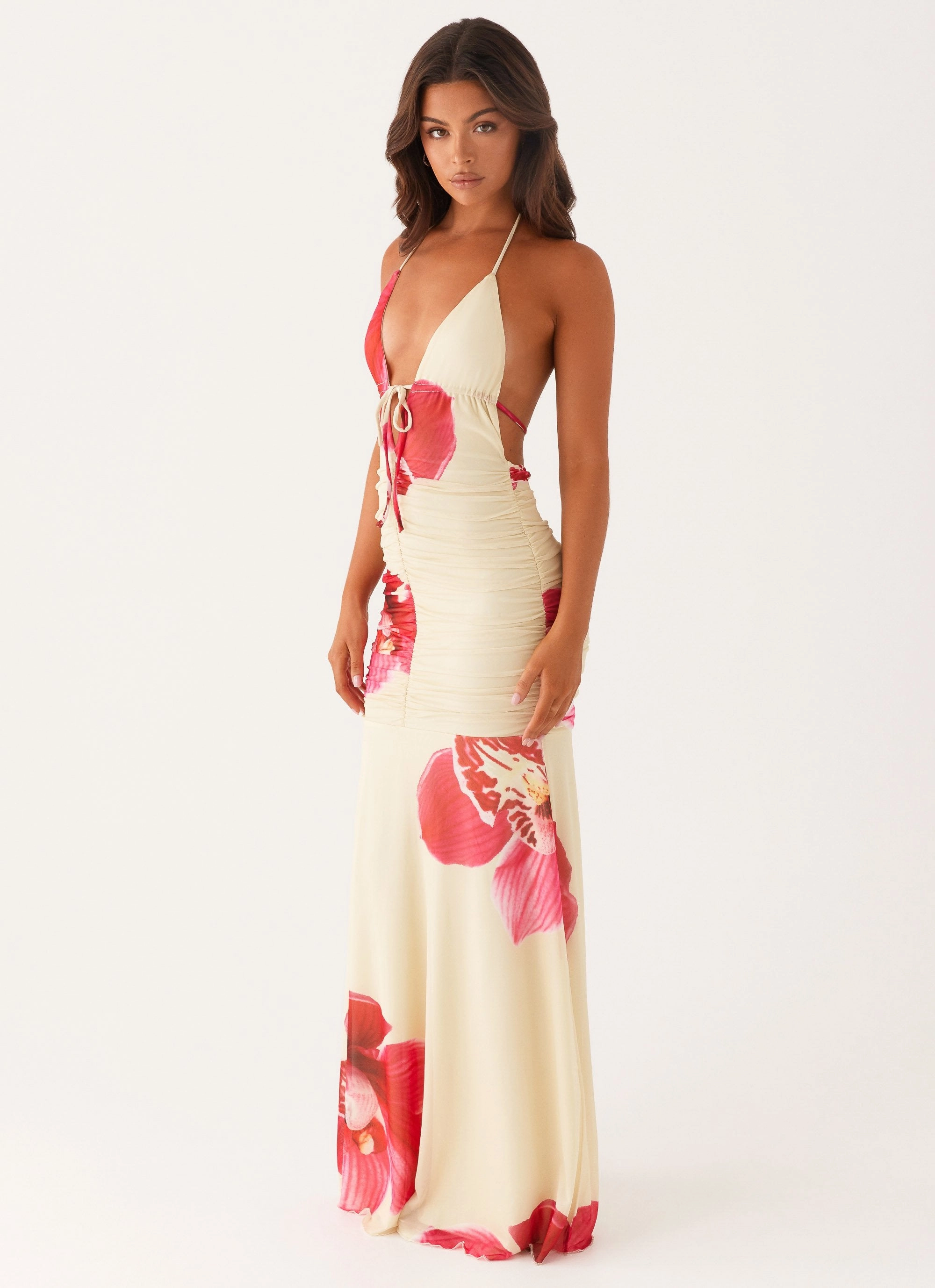 Hollywood Maxi Dress - Orchid Yellow Maximalist-Trend