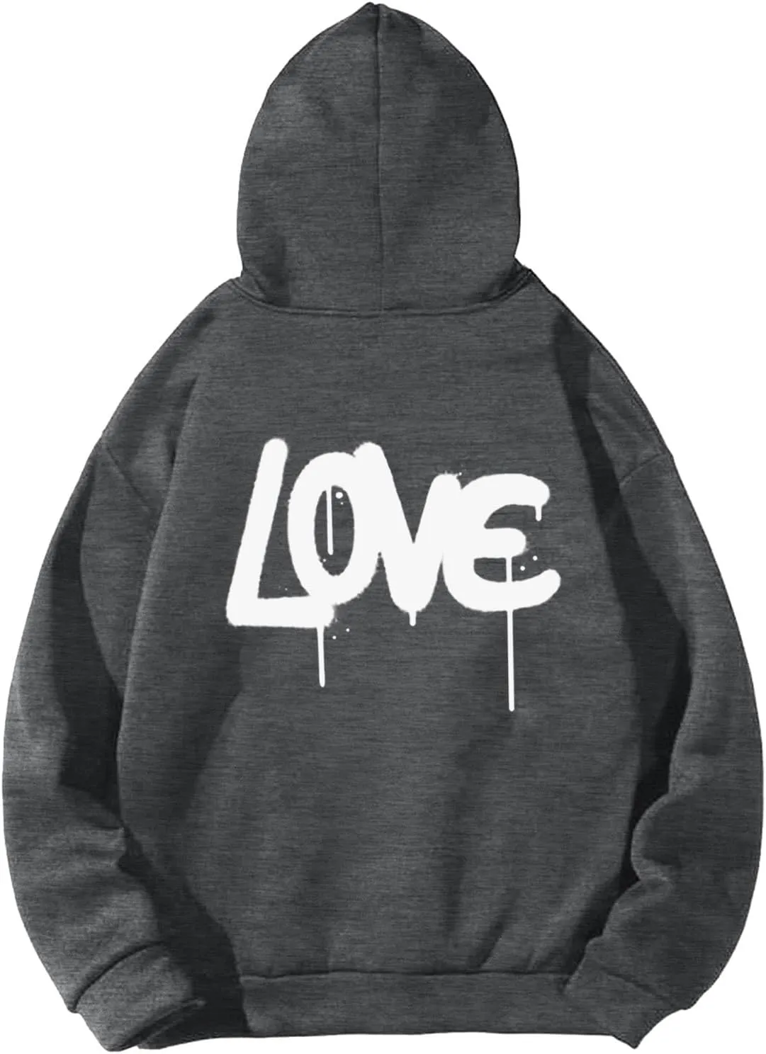 Hoodies For Men With Designs Breathable Casual Hooded Sweatshirt Pullover Tops Mid-Weight Long Sleeve Letter Print Shirts