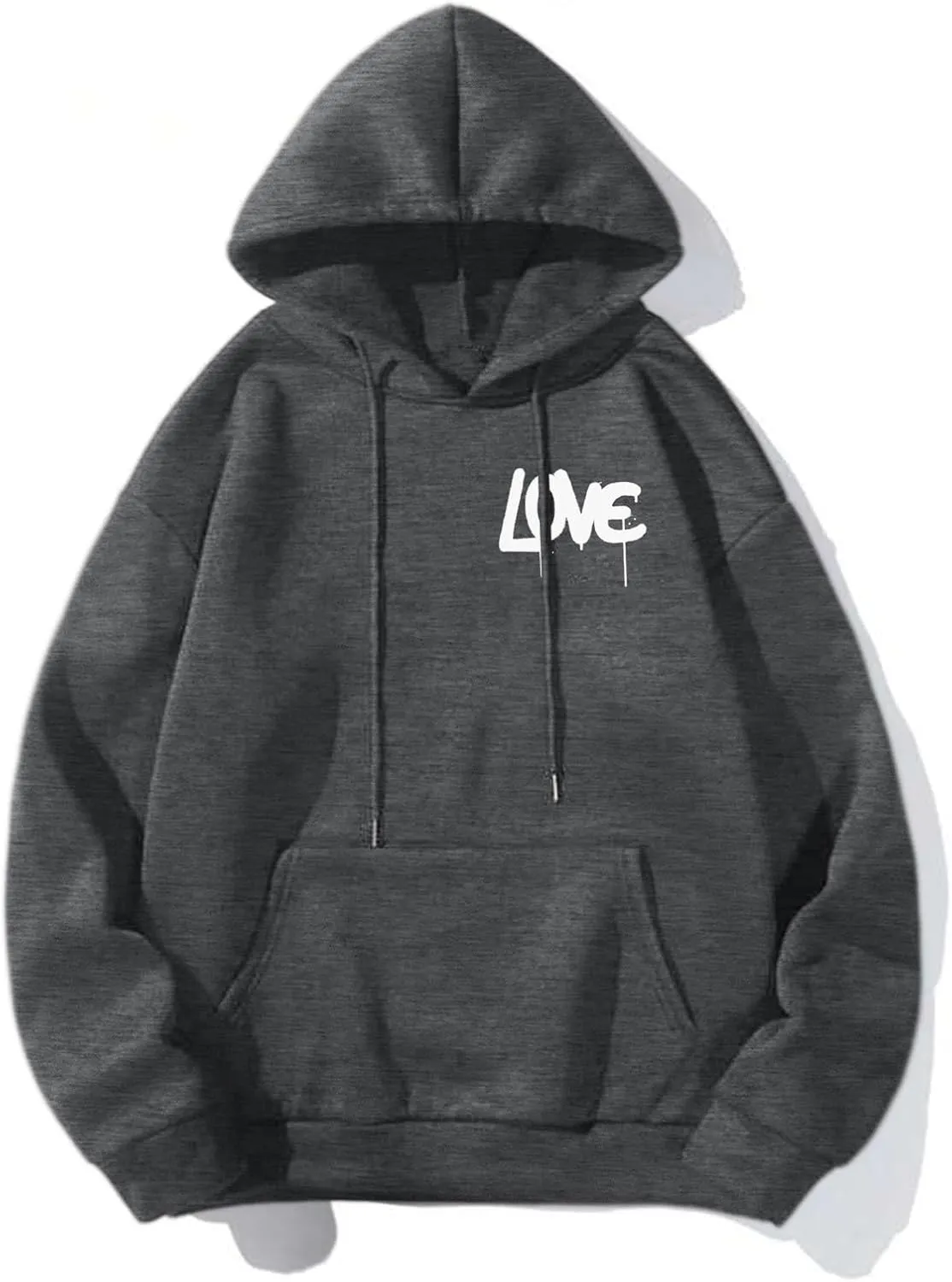 Hoodies For Men With Designs Breathable Casual Hooded Sweatshirt Pullover Tops Mid-Weight Long Sleeve Letter Print Shirts