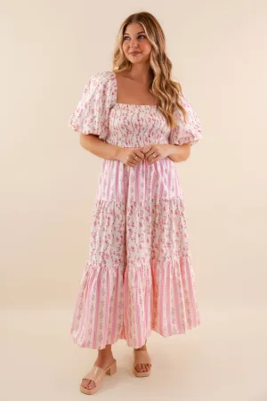RESTOCK: Nothing Is By Chance Maxi Dress-Pink Crisp Silhouette