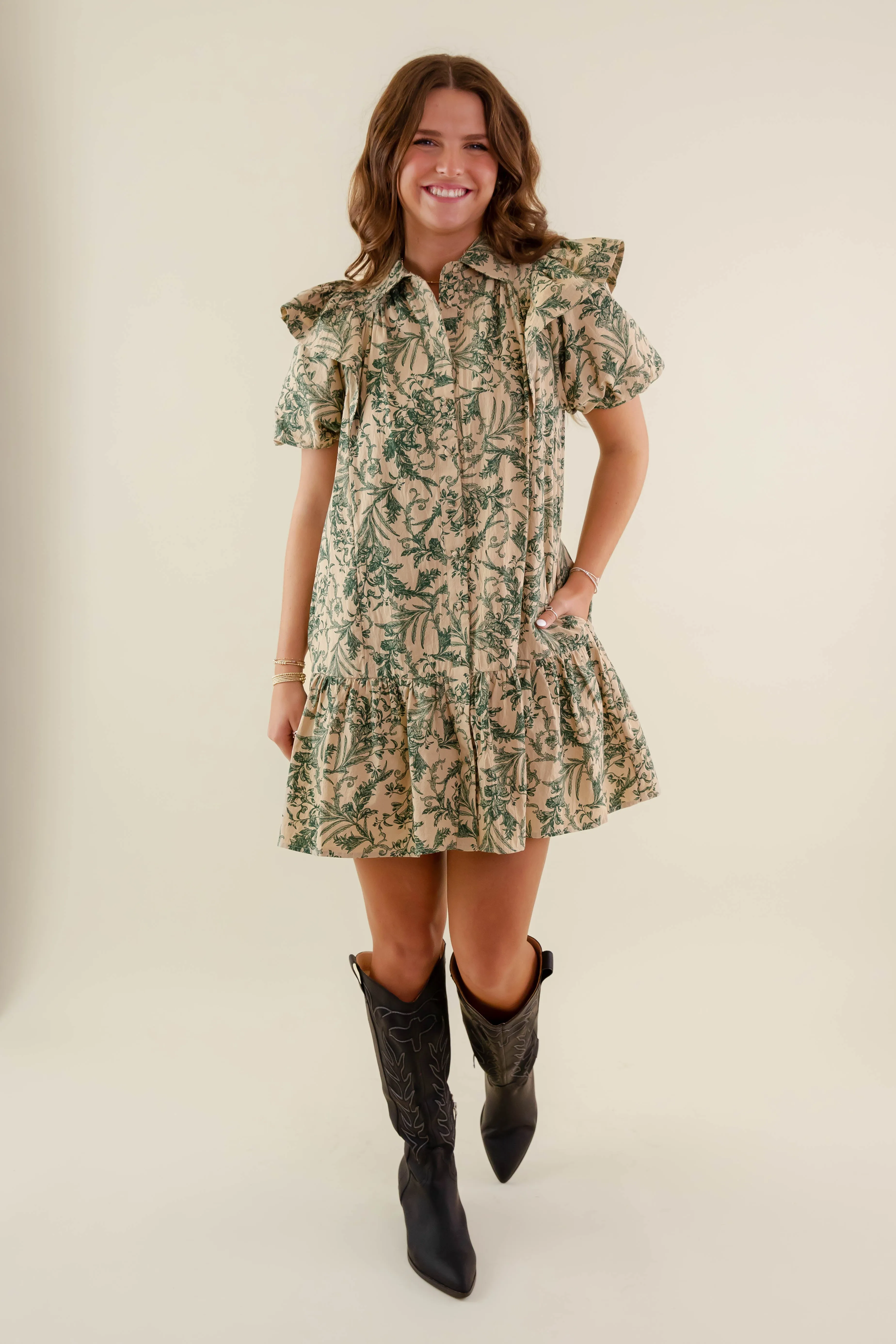 Soft cotton dress Stretchable How Much I Care Dress