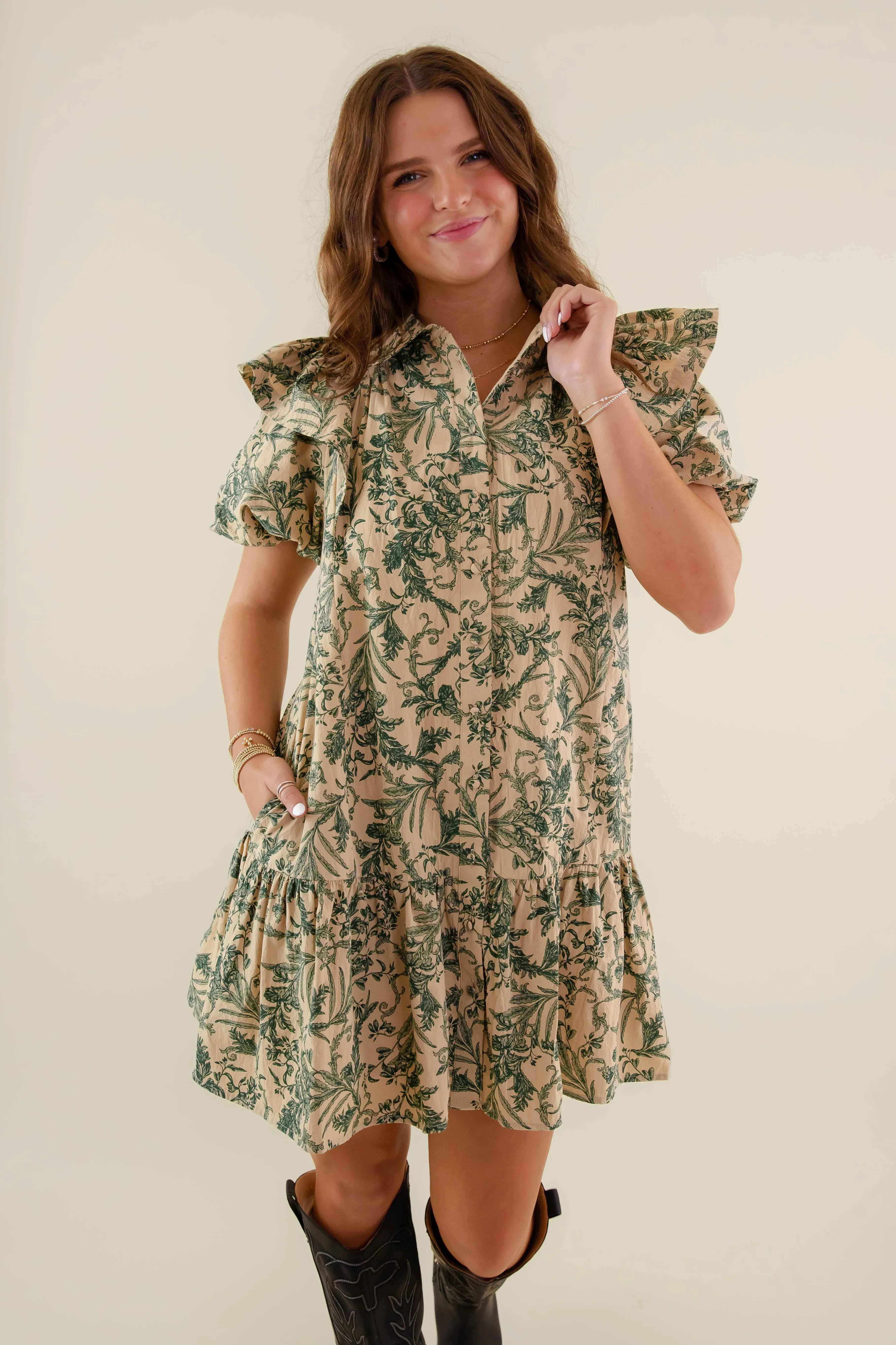 How Much I Care Dress Midi-Length