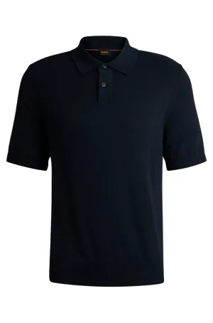 Hugo Boss Orange Asac_P Polo Shirt: DARK BLUE