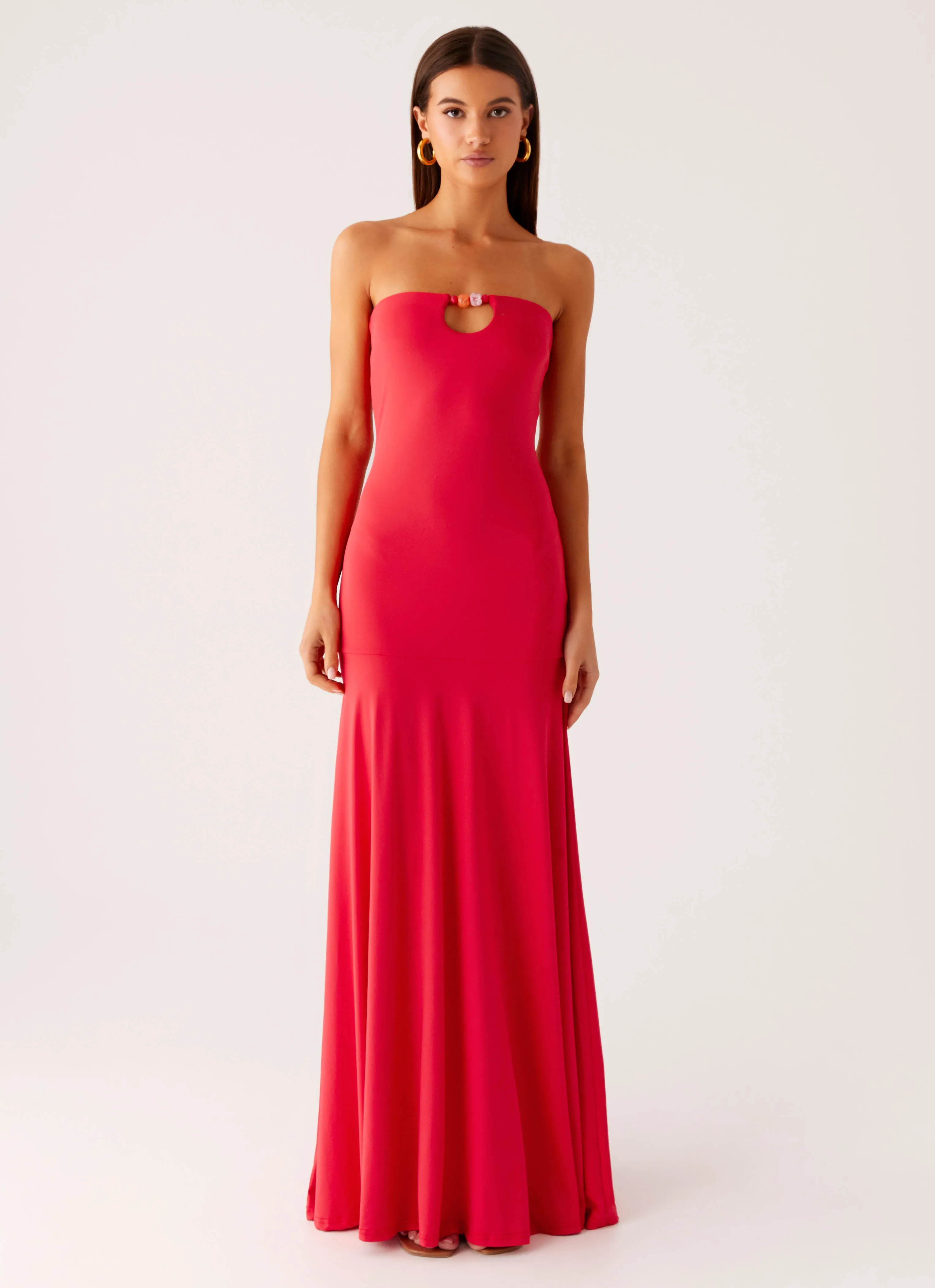 Hurts Like Hell Maxi Dress - Pink Walkable Flow