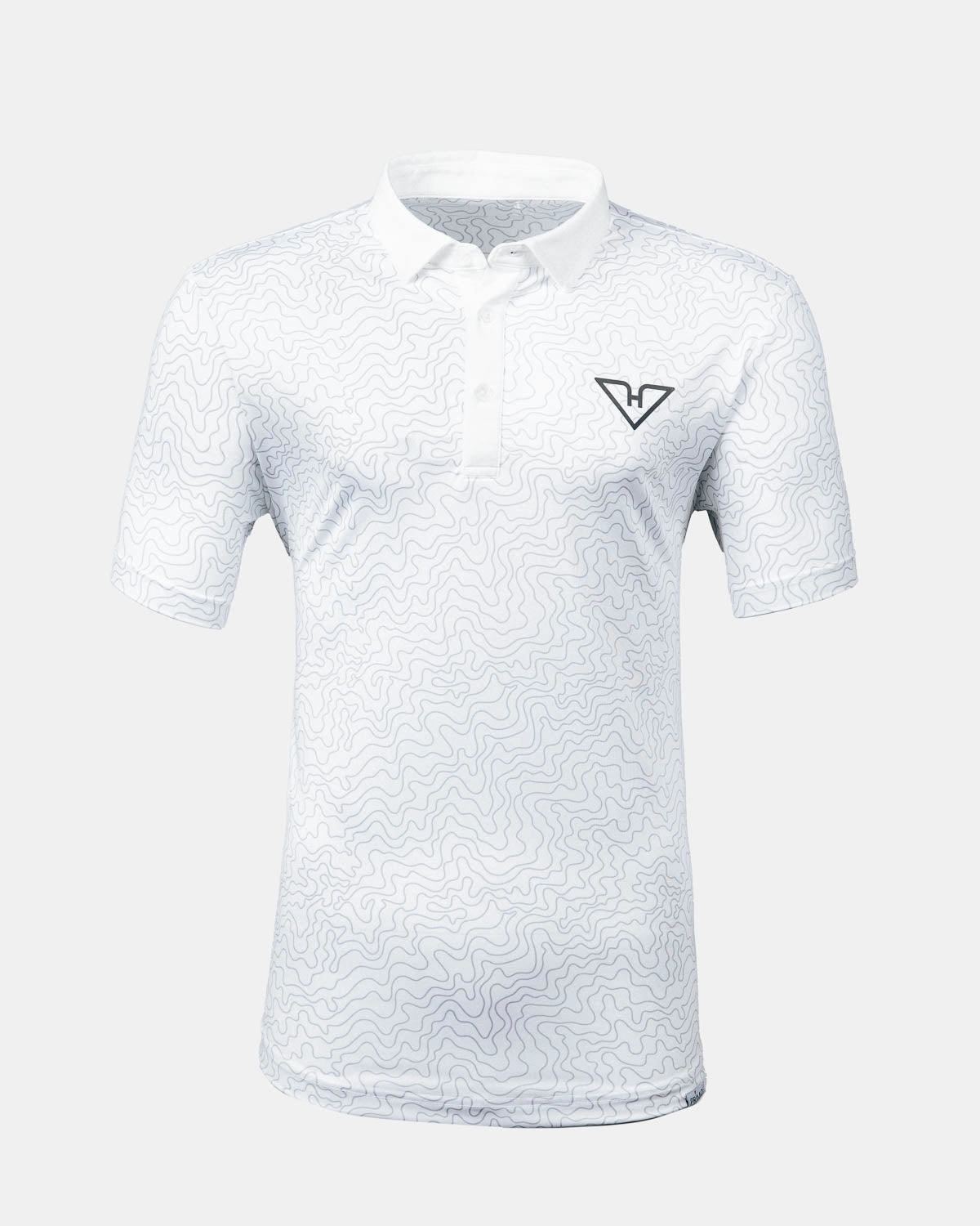 Flowing Design Low Profile Zipper Closure HyFlyers White Topo Polo