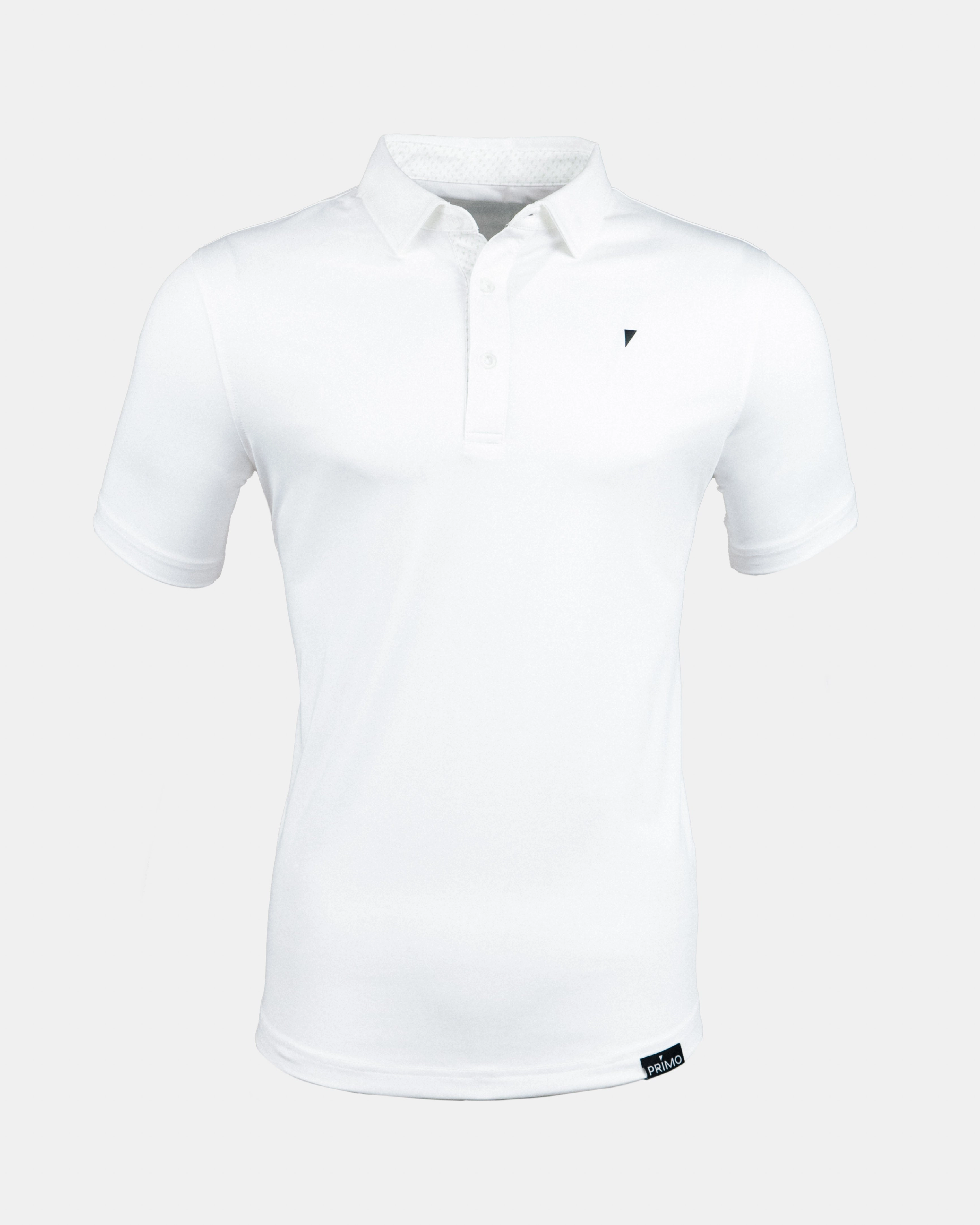 White Classic Polo All Over Print Technique