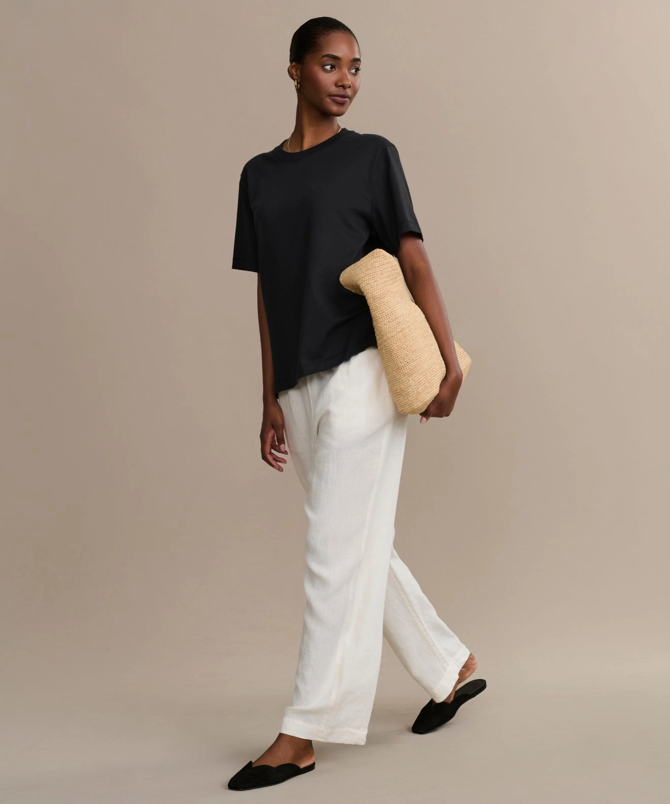 Reflective Accent Stripes MinimalistCut Crosby Tee