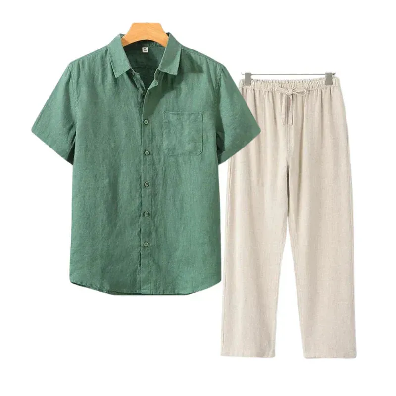 Icarus Linen Short Sleeve T-Shirt - Lightweight and Breezy Casual Wear