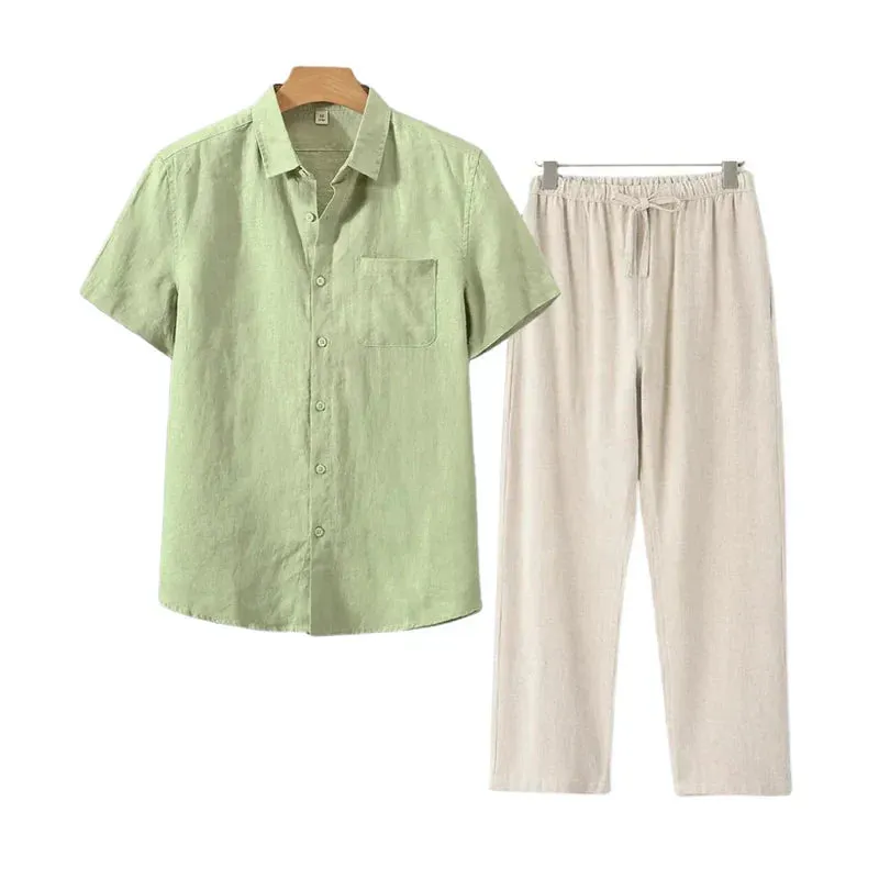 Icarus Linen Short Sleeve T-Shirt - Lightweight and Breezy Casual Wear