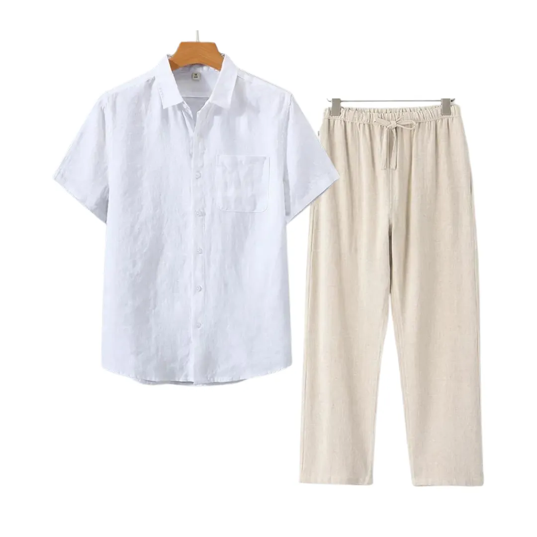 Icarus Linen Short Sleeve T-Shirt - Lightweight and Breezy Casual Wear
