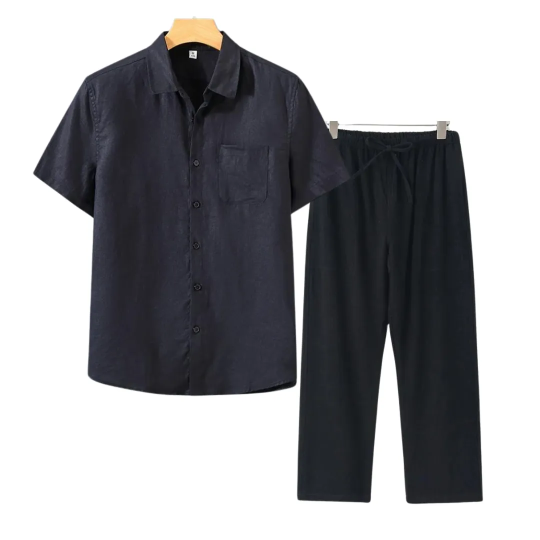 Icarus Linen Short Sleeve T-Shirt - Lightweight and Breezy Casual Wear