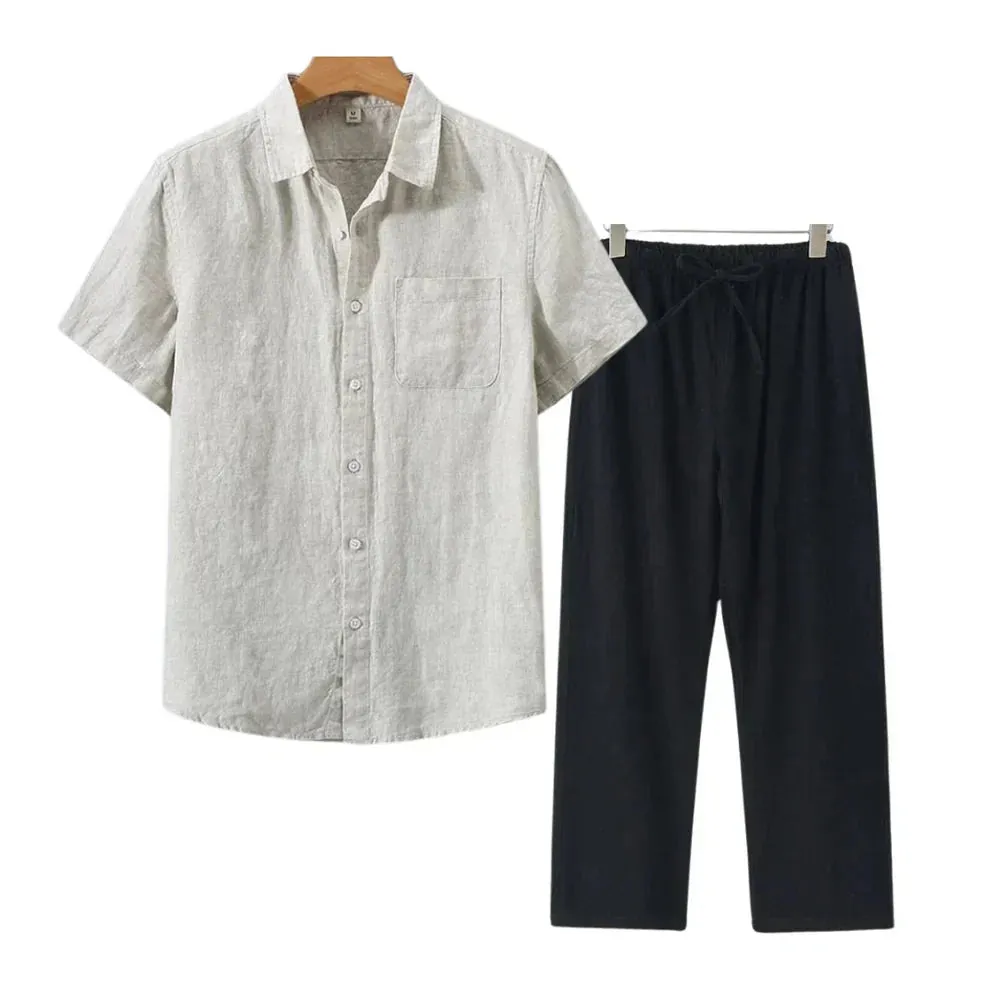 Icarus Linen Short Sleeve T-Shirt - Lightweight and Breezy Casual Wear