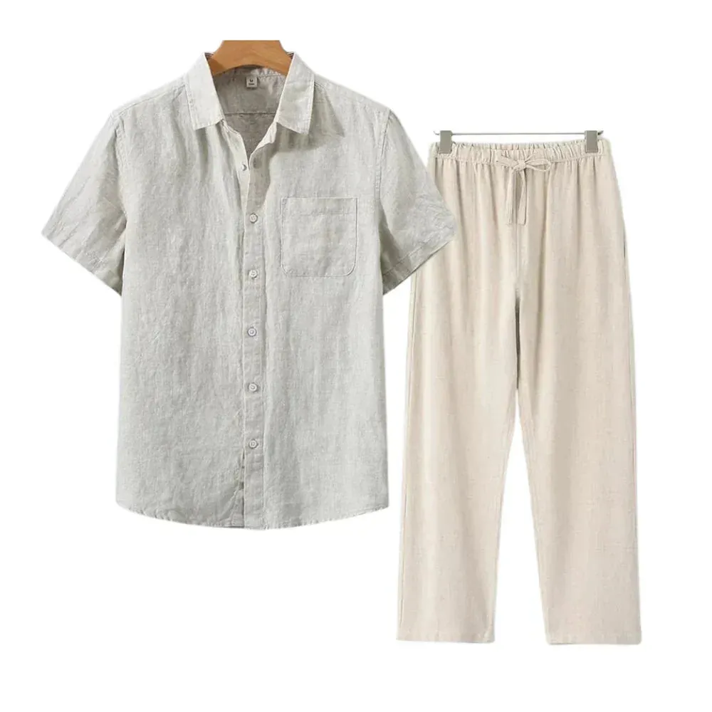Icarus Linen Short Sleeve T-Shirt - Lightweight and Breezy Casual Wear