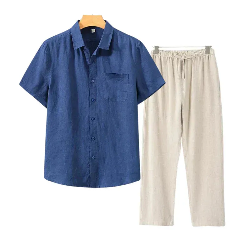 Icarus Linen Short Sleeve T-Shirt - Lightweight and Breezy Casual Wear