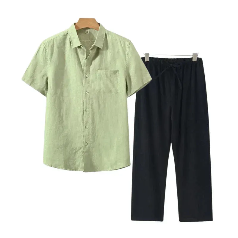 Icarus Linen Short Sleeve T-Shirt - Lightweight and Breezy Casual Wear