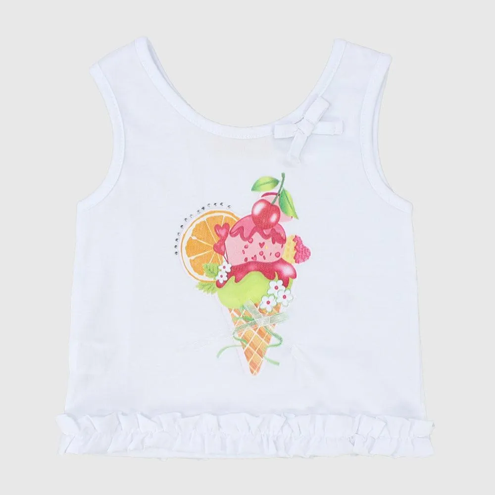 Ice-Cream Sleeveless T-Shirt