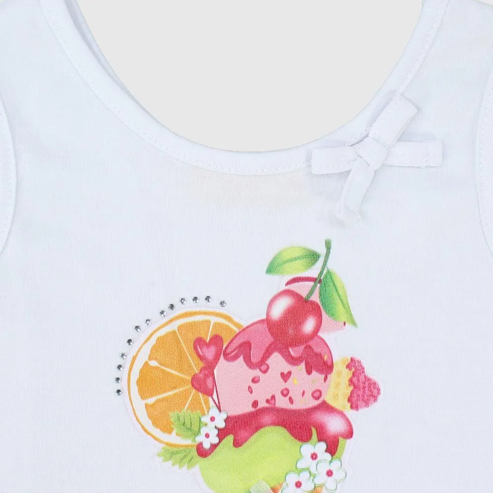 Ice-Cream Sleeveless T-Shirt