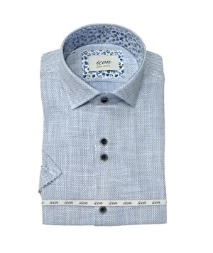Icon For Men Short Sleeve Shirt 075 - Blue