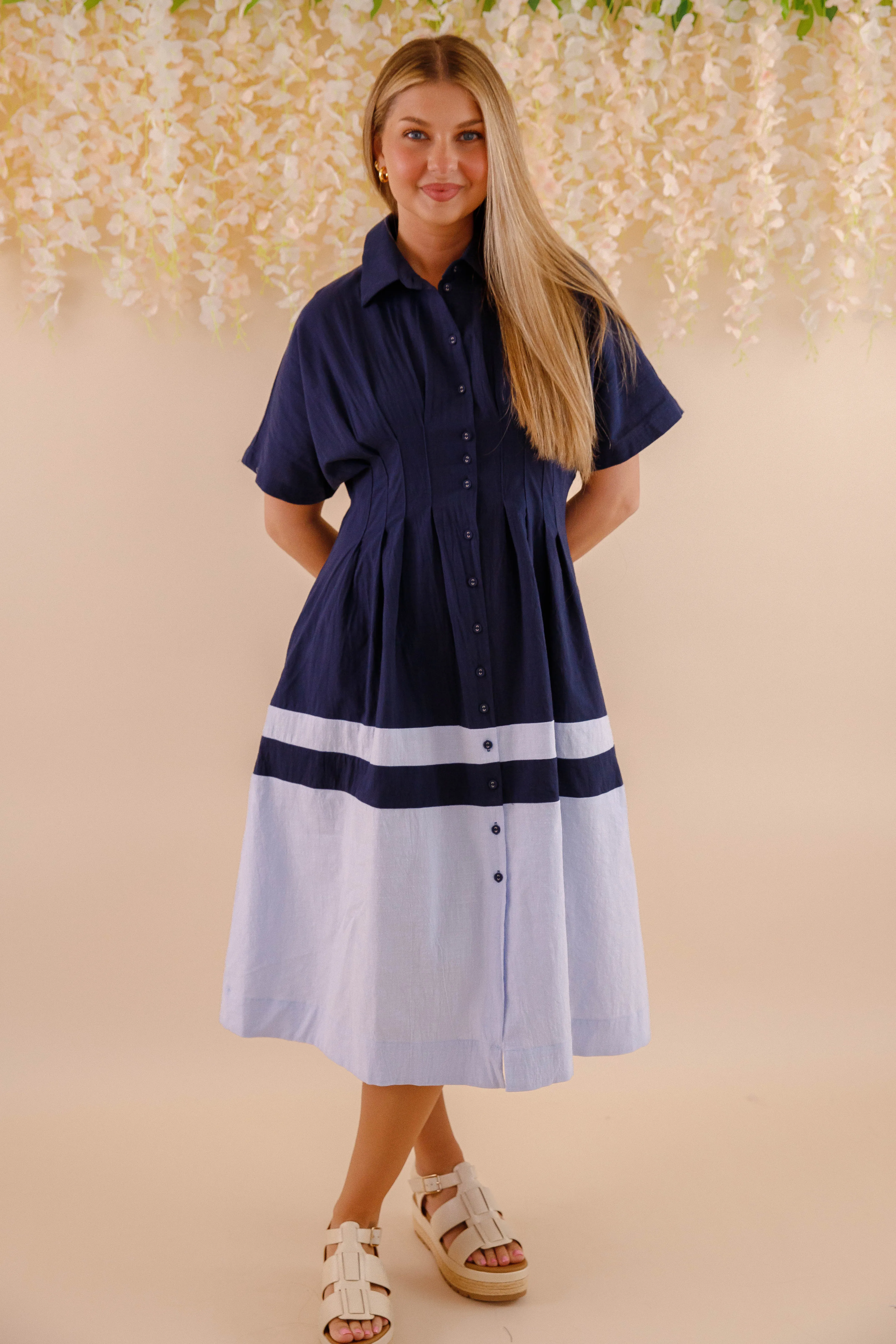 Waves Of Bliss Midi Dress Street-Style Day Magic
