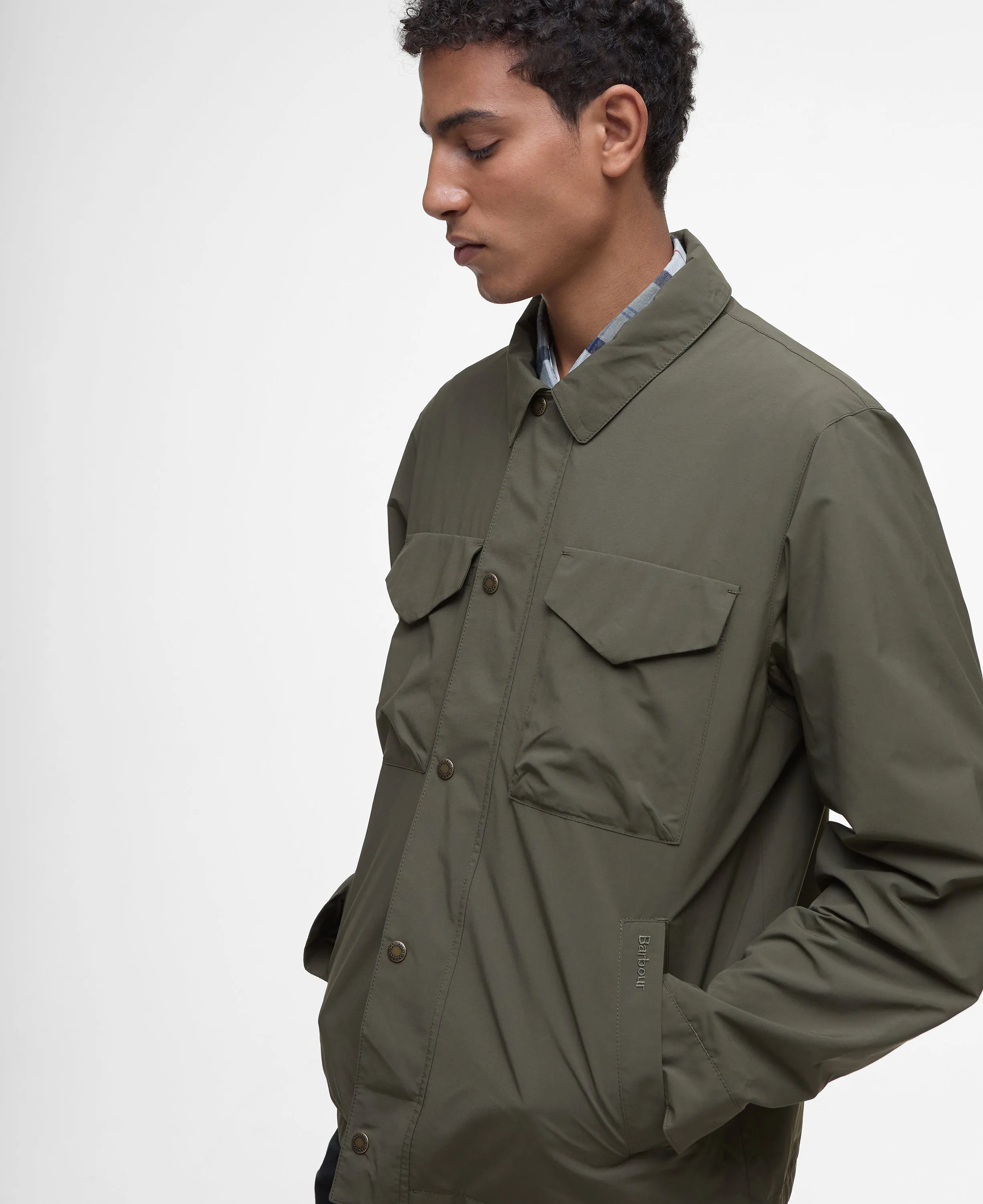 ID25095-Barbour Olive Camber Jacket