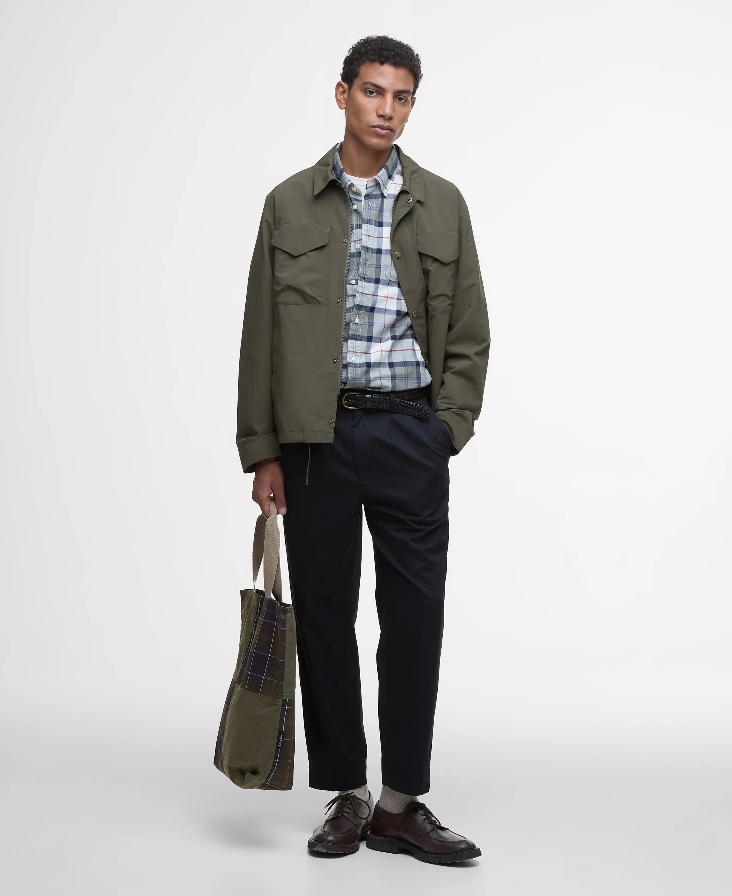 ID25095-Barbour Olive Camber Jacket