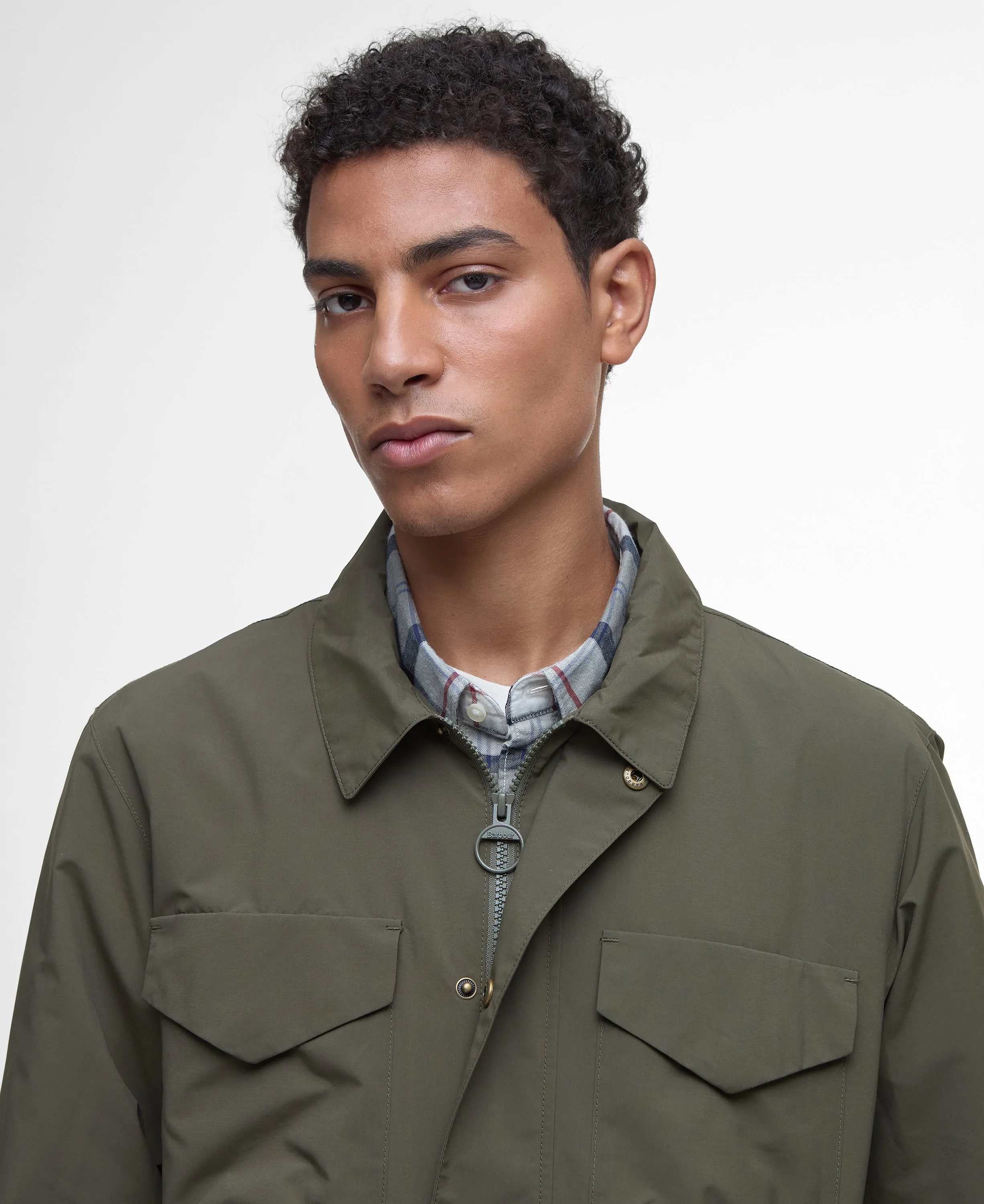 ID25095-Barbour Olive Camber Jacket