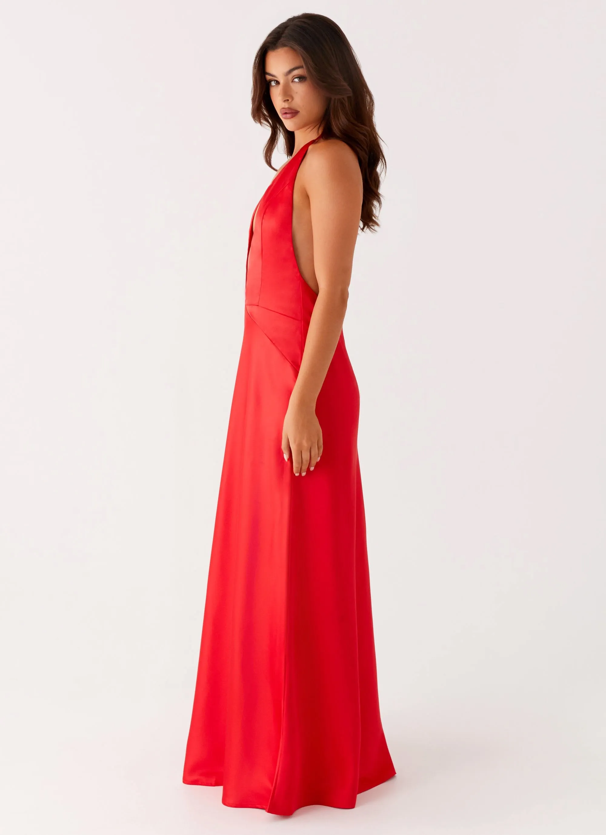 Chic And Comfortable Idol Maxi Dress - Red