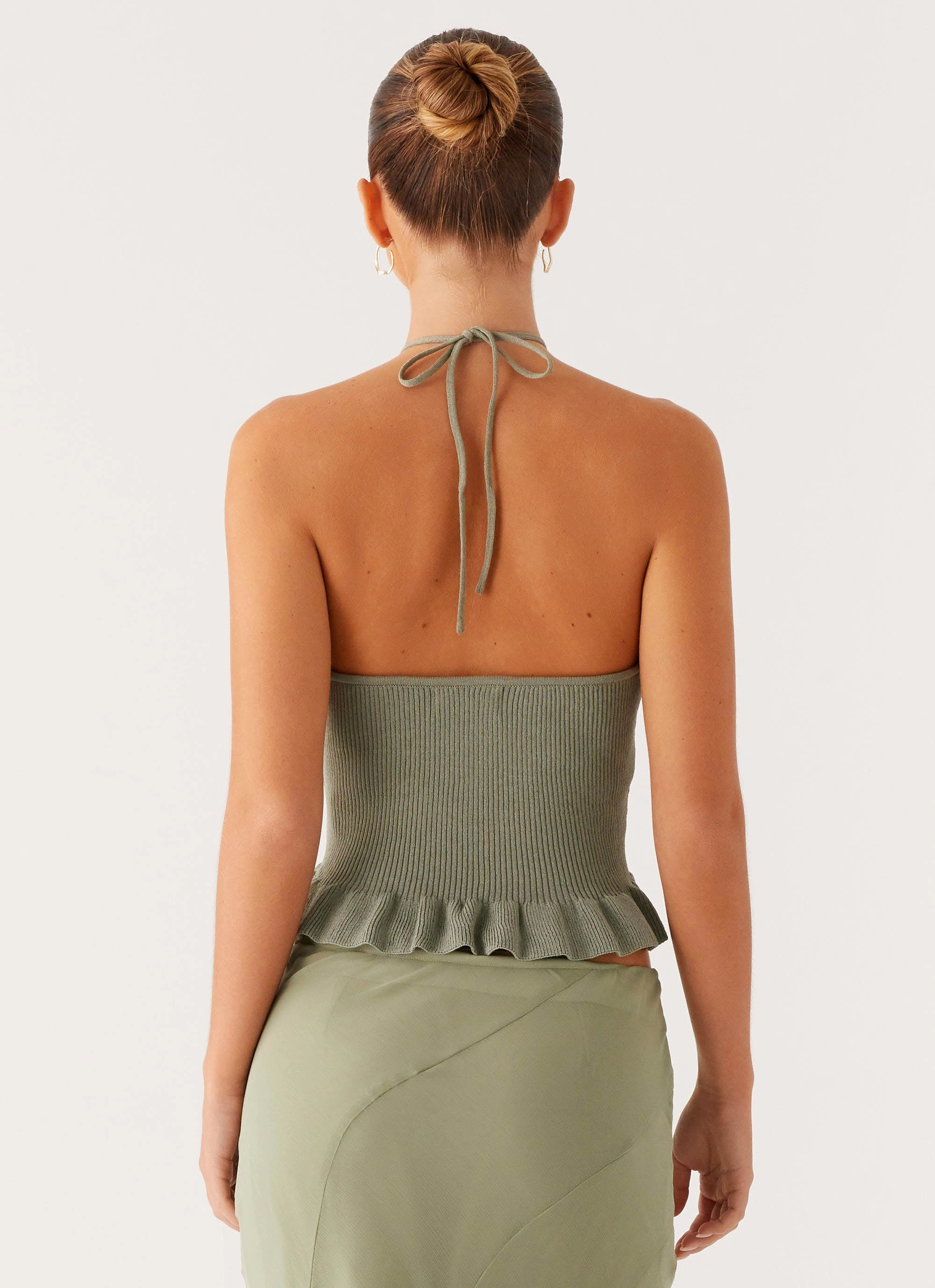 Idola Knit Top - Sage SoftInteriorLining SoftBrushed